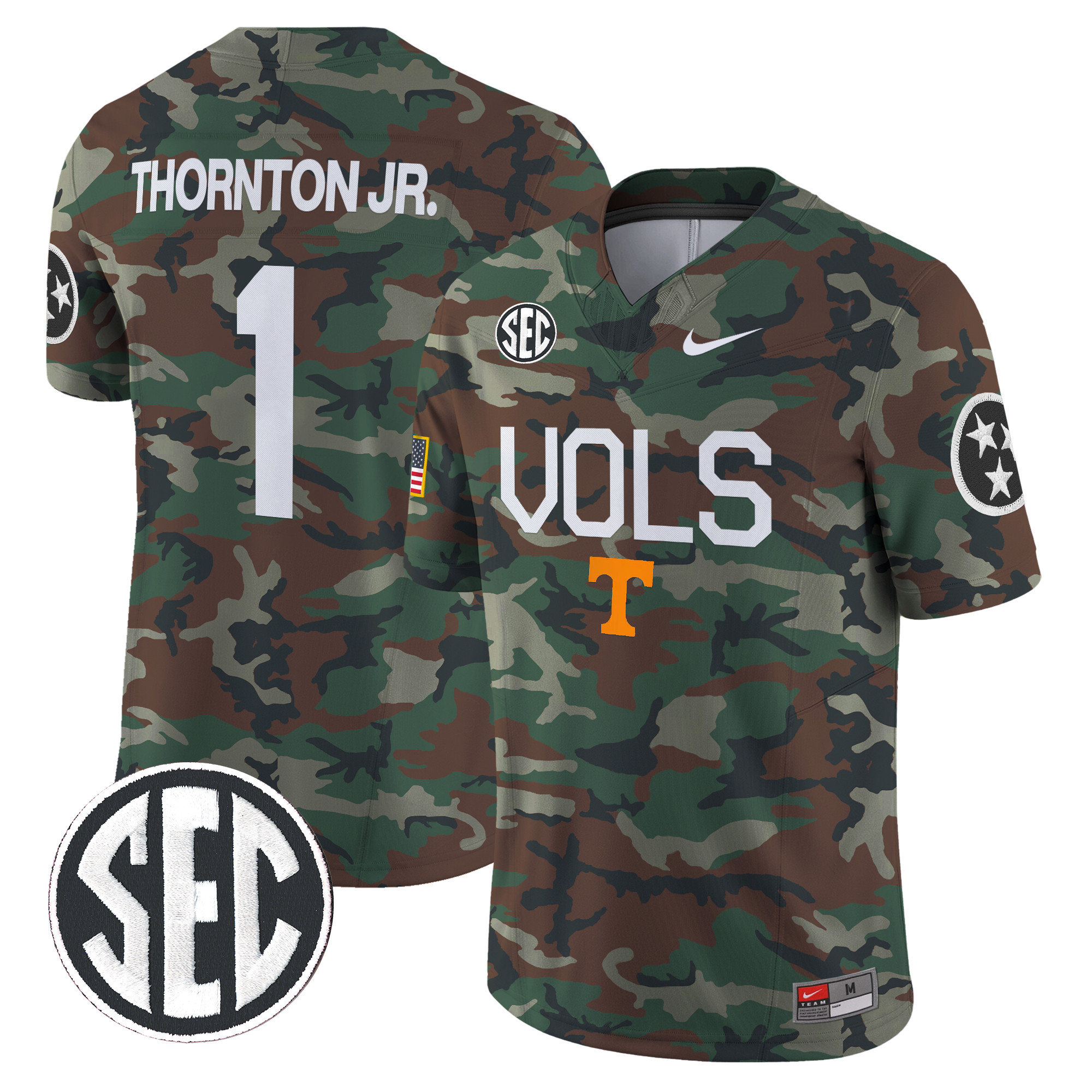 Tennessee Volunteers 2024 Military Vapor Limited Jersey - All Stitched