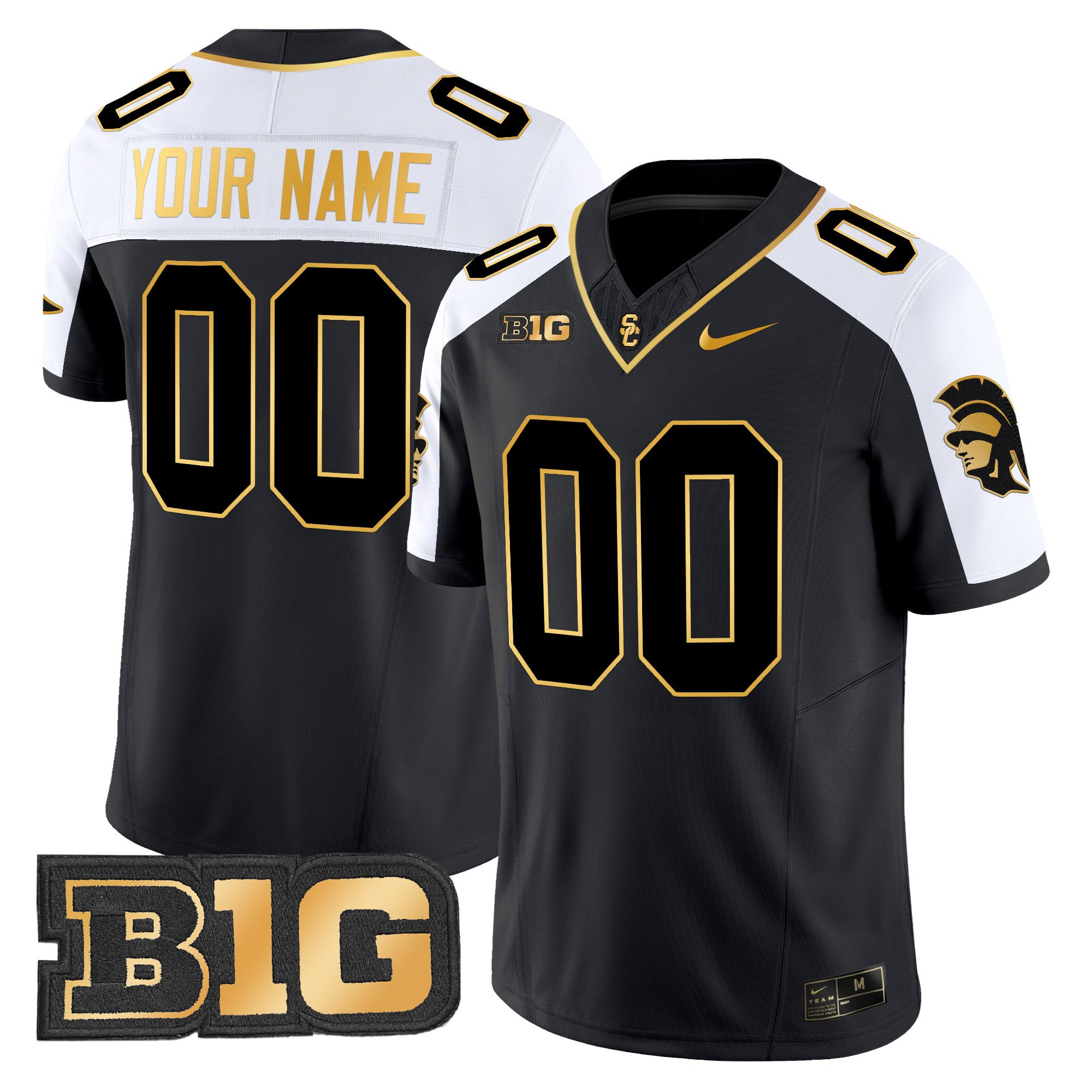 USC Trojans Throwback 2024 Gold Vapor Limited Custom Jersey - All Stitched