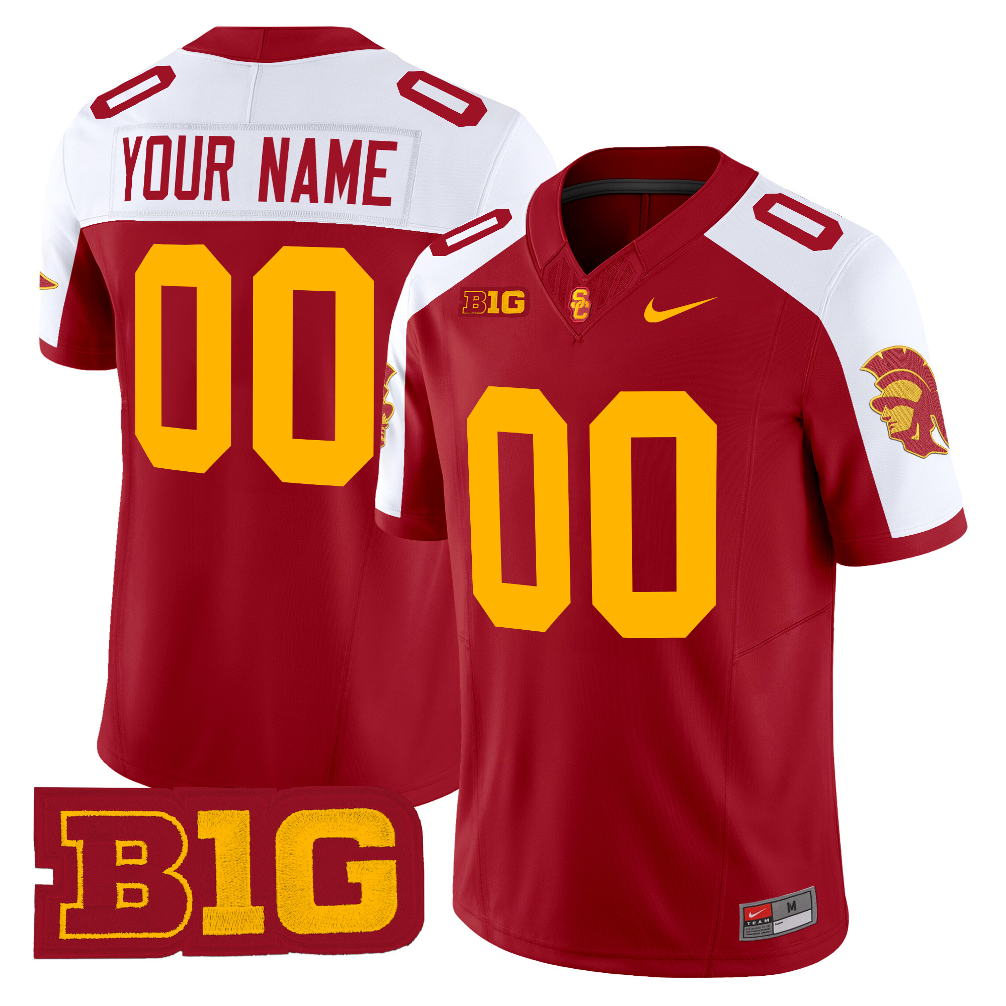 USC Trojans Throwback 2024 Vapor Limited Custom Jersey - All Stitched