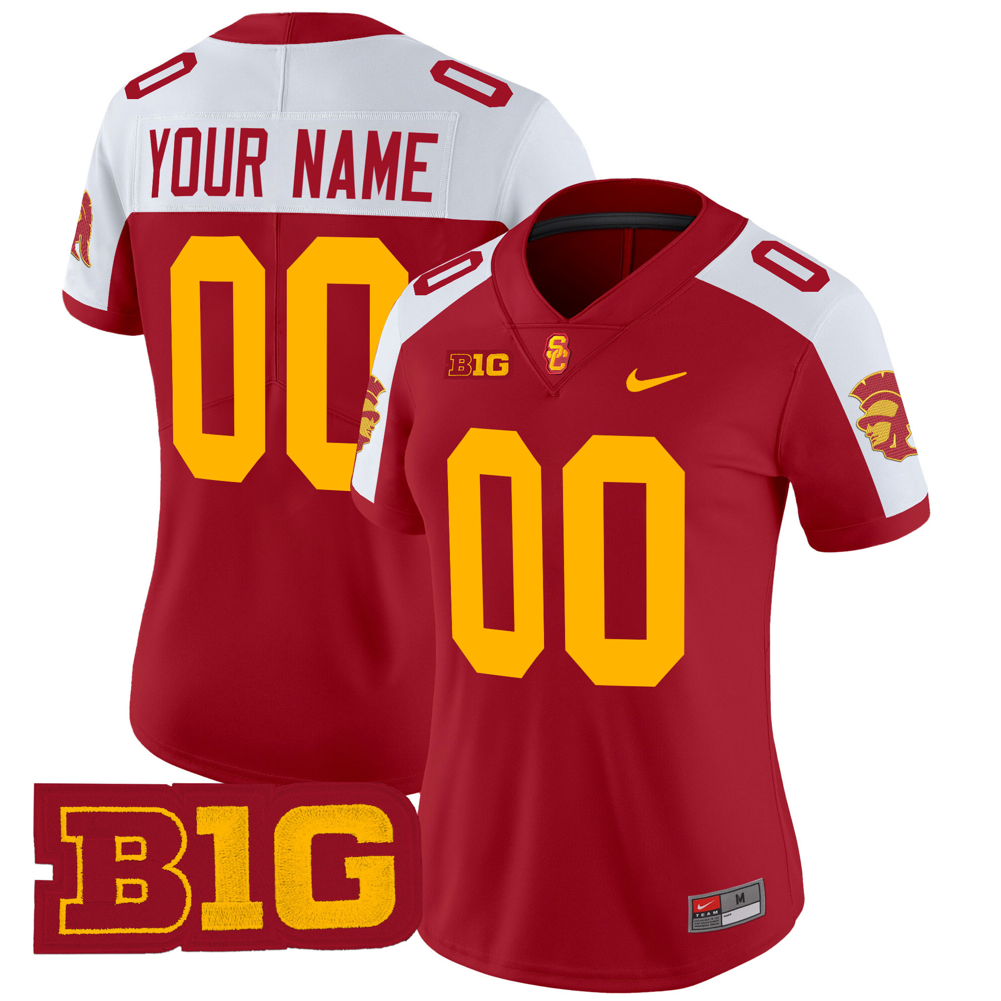 USC Trojans Throwback 2024 Vapor Limited Custom Jersey - All Stitched