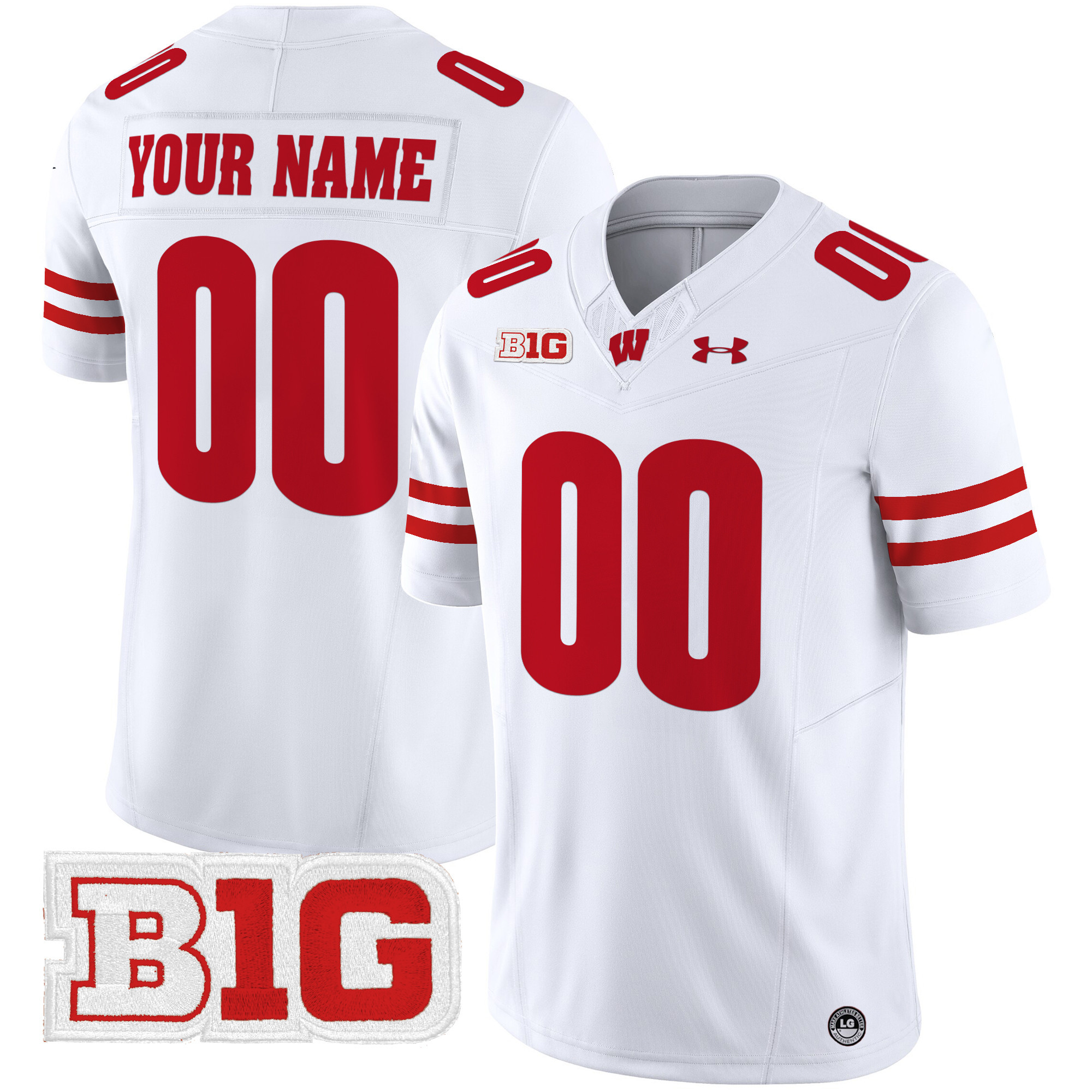 Wisconsin Badgers 2024 Vapor Limited Custom Jersey - All Stitched