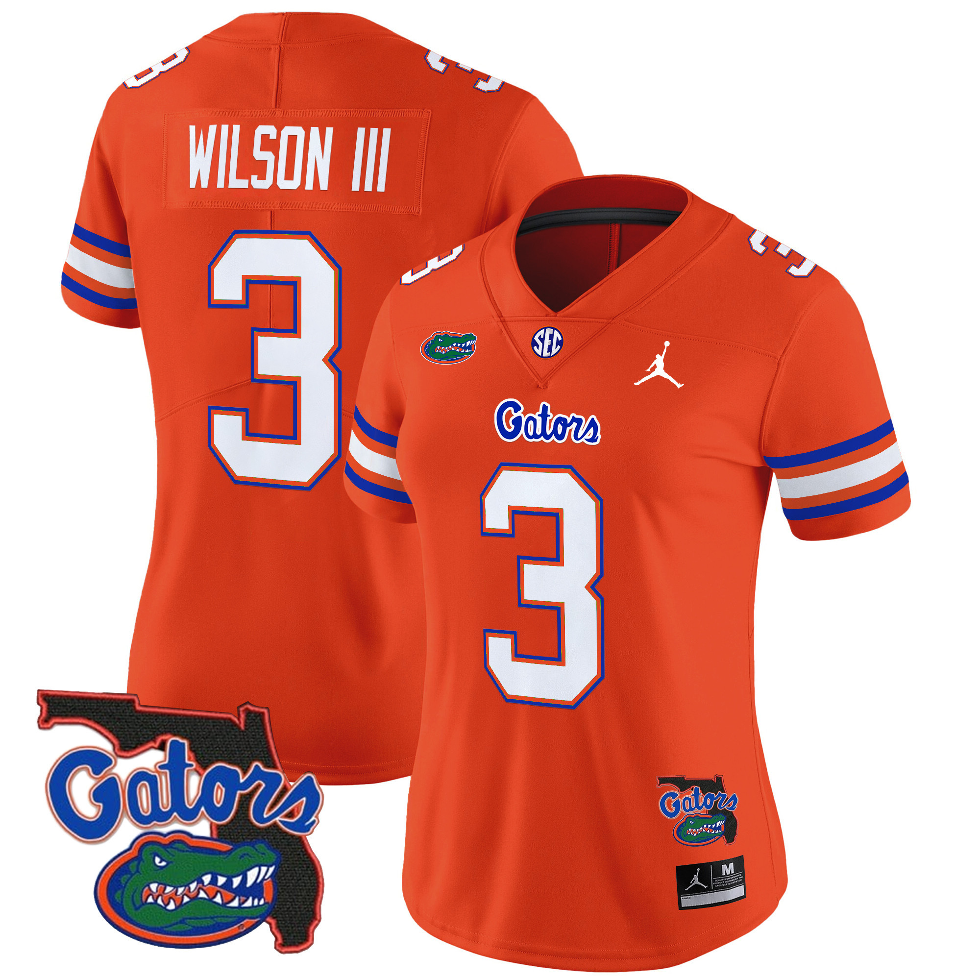 Women's Florida Gators 2024 Florida Patch Vapor Limited Jersey - All Stitched