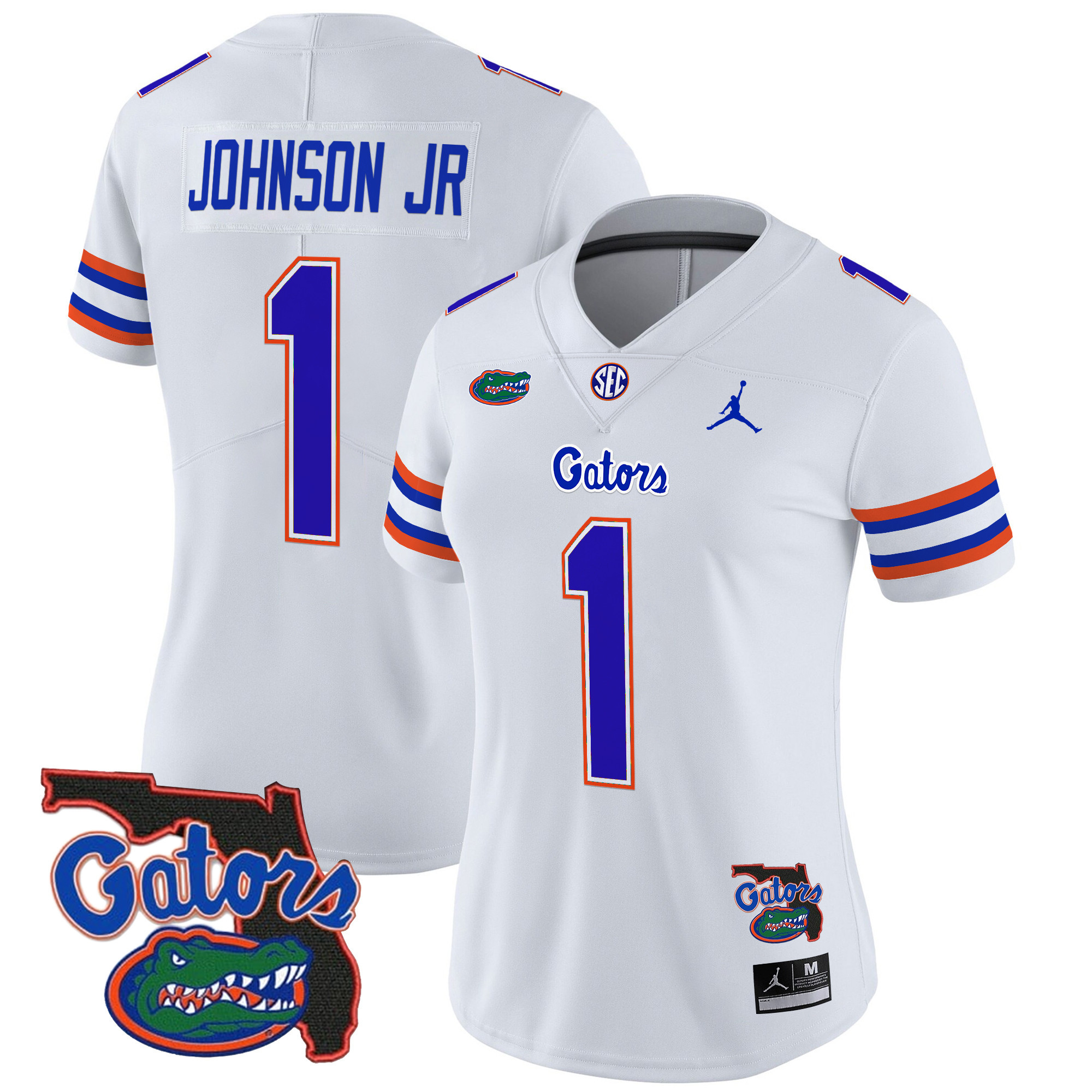 Women's Florida Gators 2024 Florida Patch Vapor Limited Jersey - All Stitched