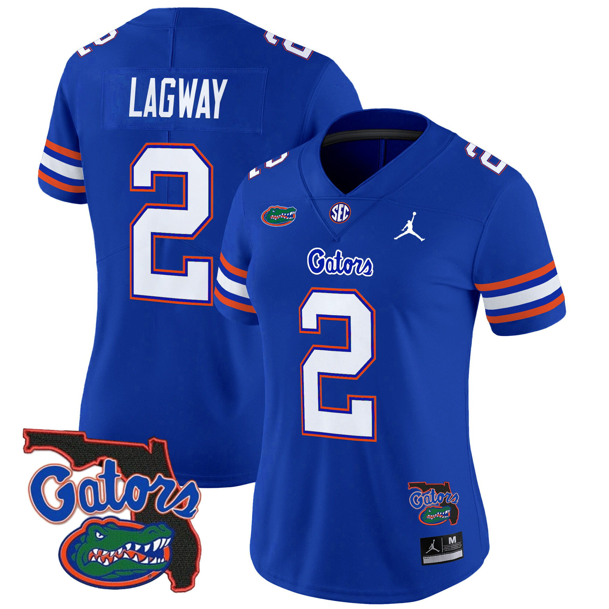 Women's Florida Gators 2024 Florida Patch Vapor Limited Jersey - All Stitched
