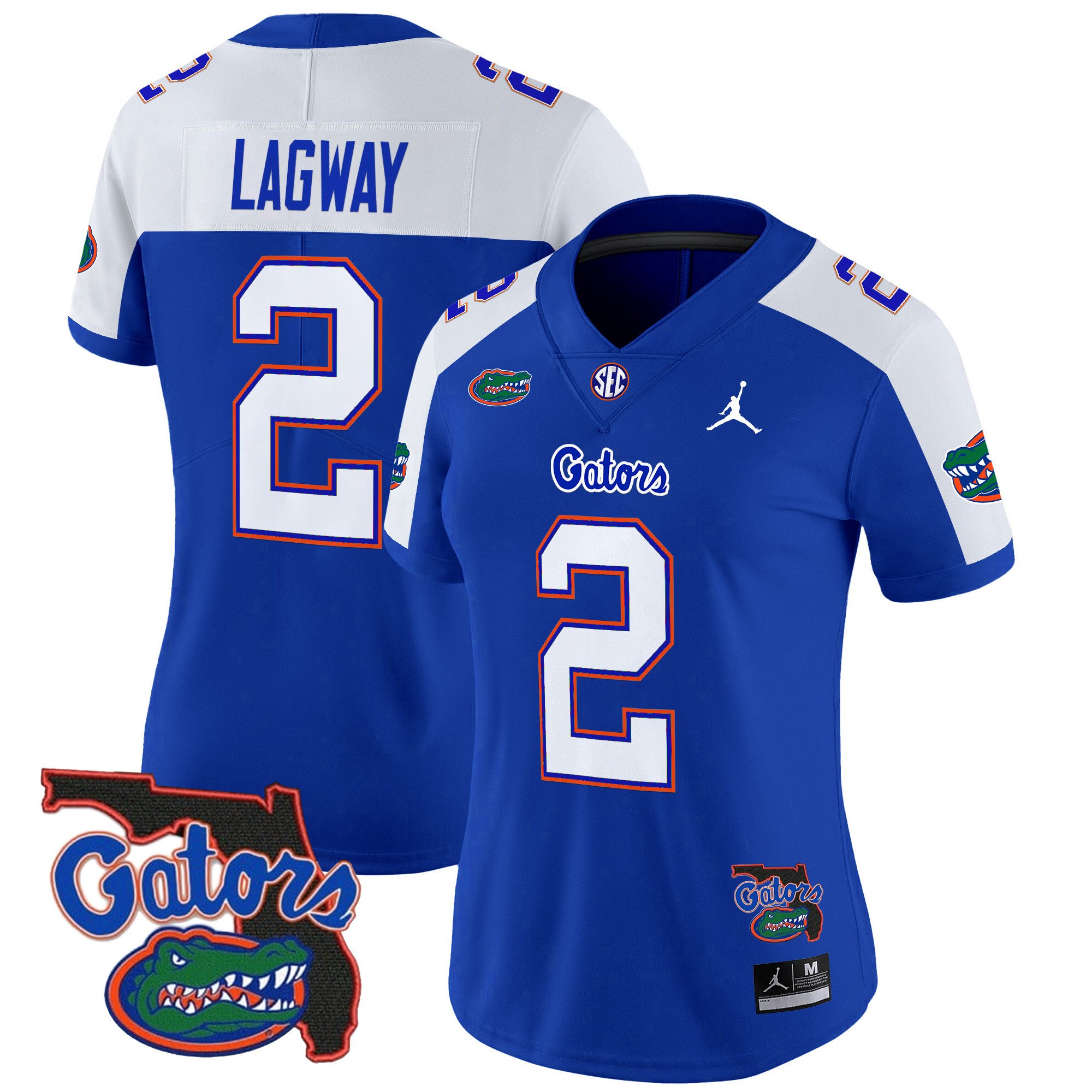 Women's Florida Gators 2024 Florida Patch Vapor Limited Jersey - All Stitched
