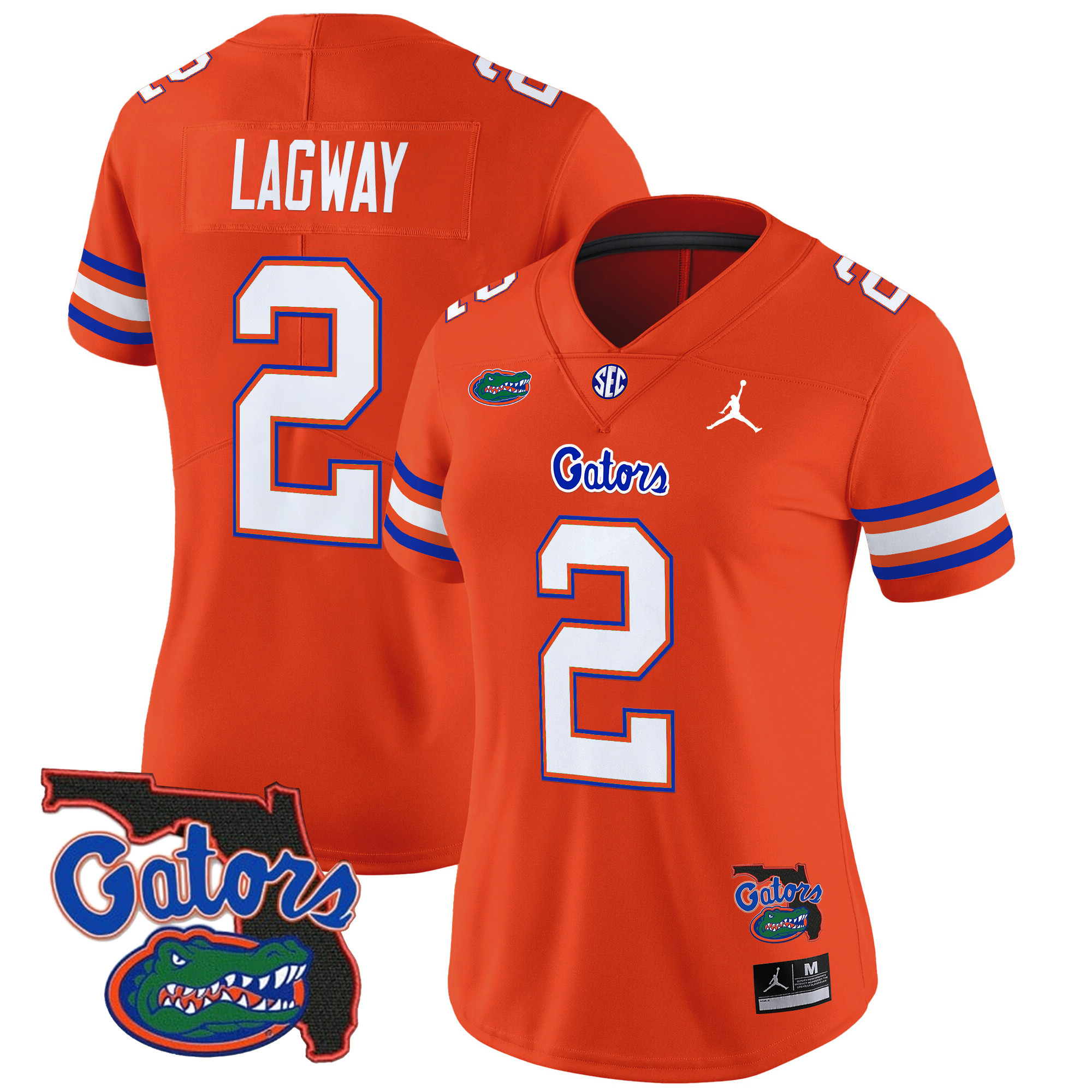 Women's Florida Gators 2024 Florida Patch Vapor Limited Jersey - All Stitched