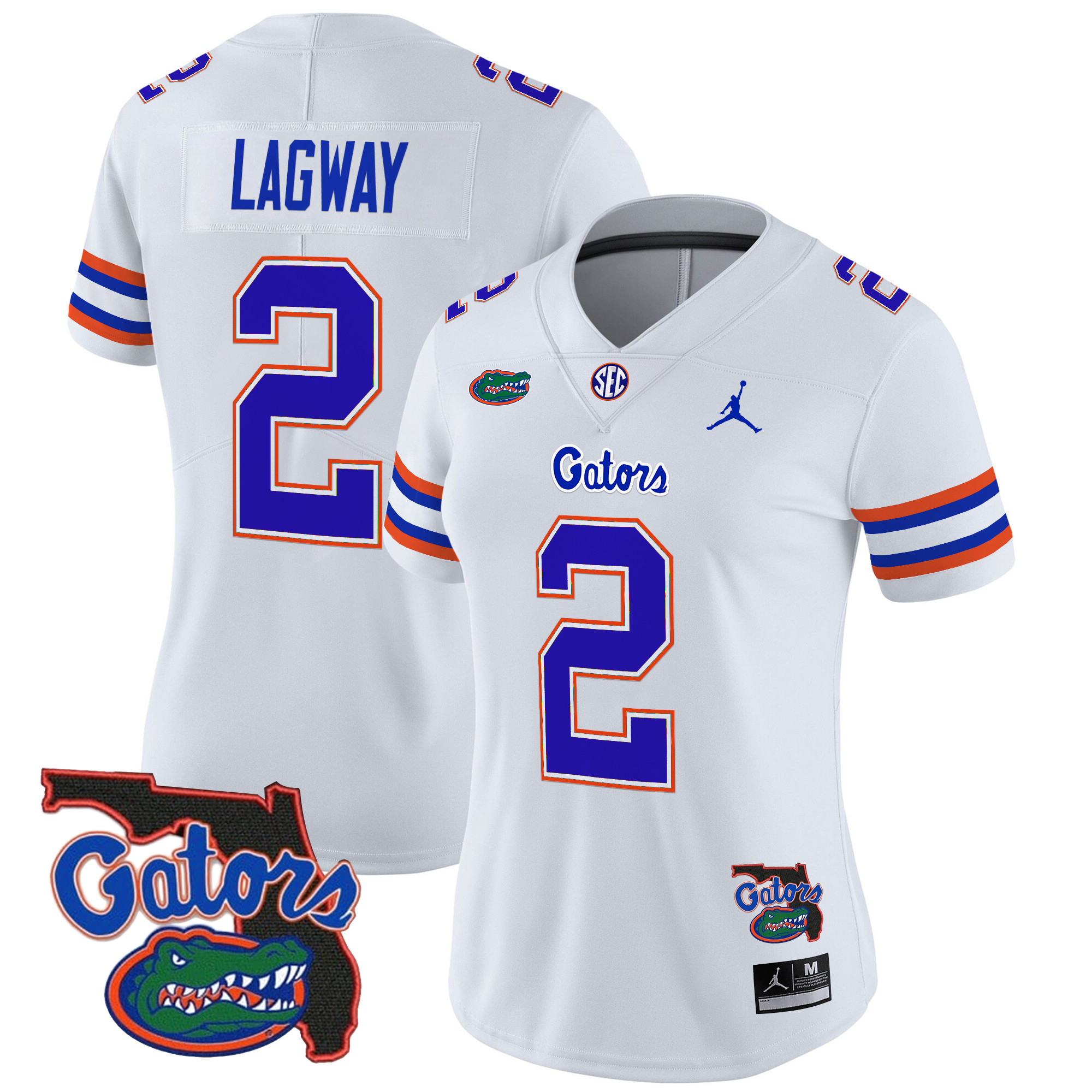 Women's Florida Gators 2024 Florida Patch Vapor Limited Jersey - All Stitched