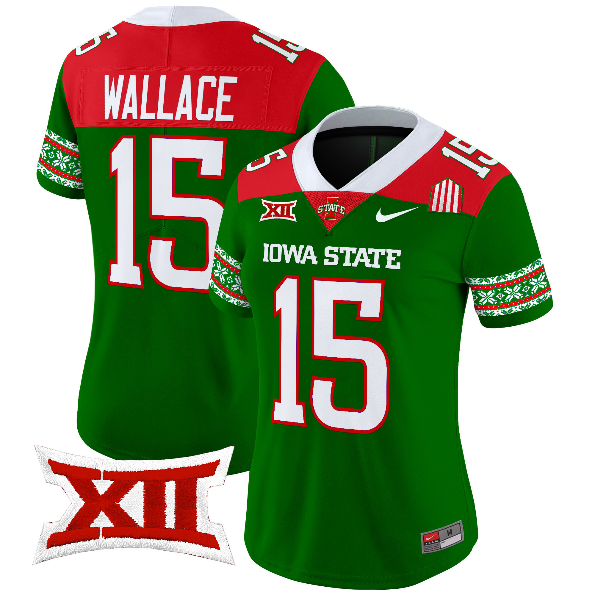 Women's Iowa State Cyclones 2024 Christmas Vapor Limited Jersey - All Stitched