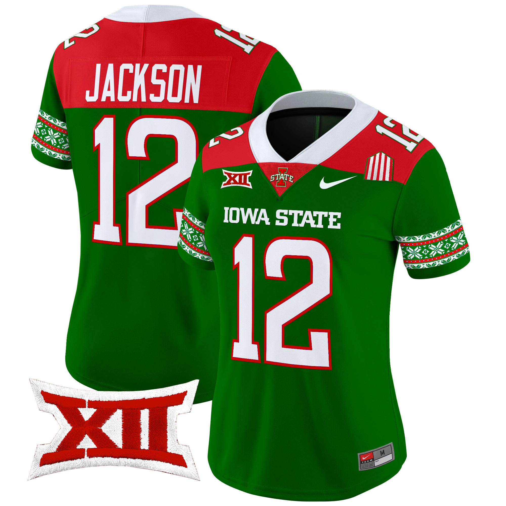 Women's Iowa State Cyclones 2024 Christmas Vapor Limited Jersey - All Stitched