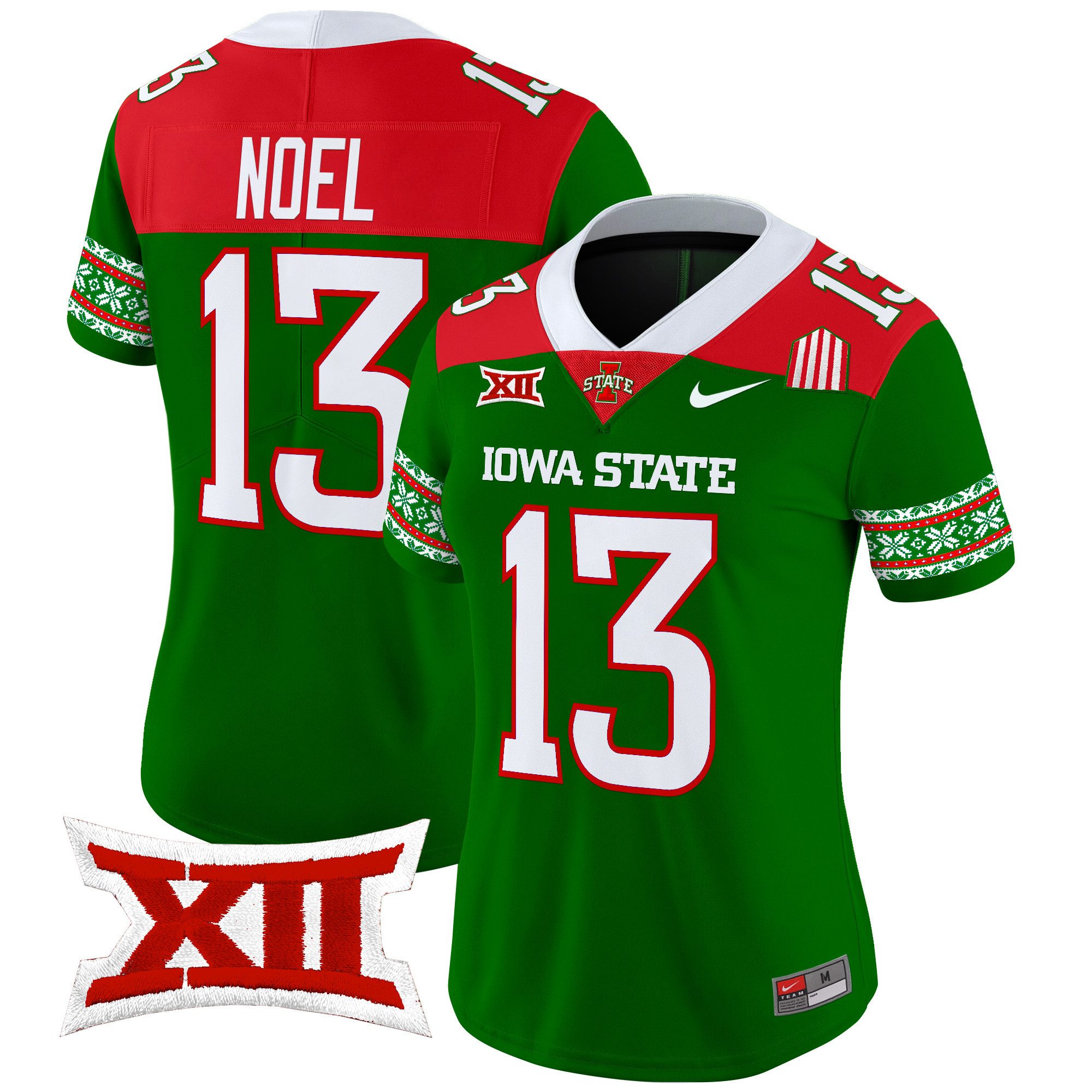Women's Iowa State Cyclones 2024 Christmas Vapor Limited Jersey - All Stitched