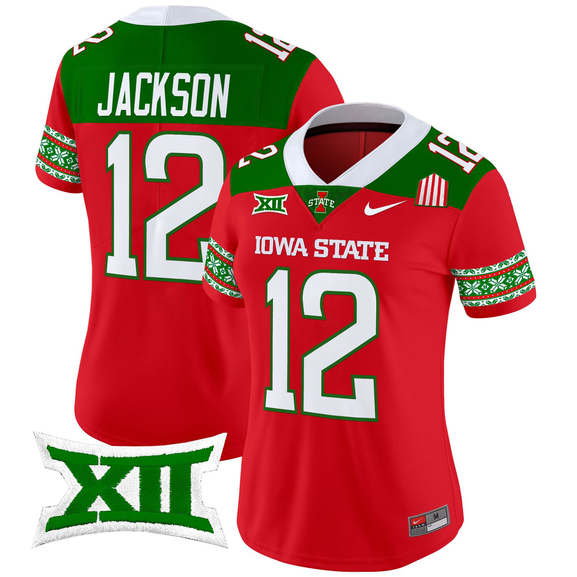Women's Iowa State Cyclones 2024 Christmas Vapor Limited Jersey - All Stitched
