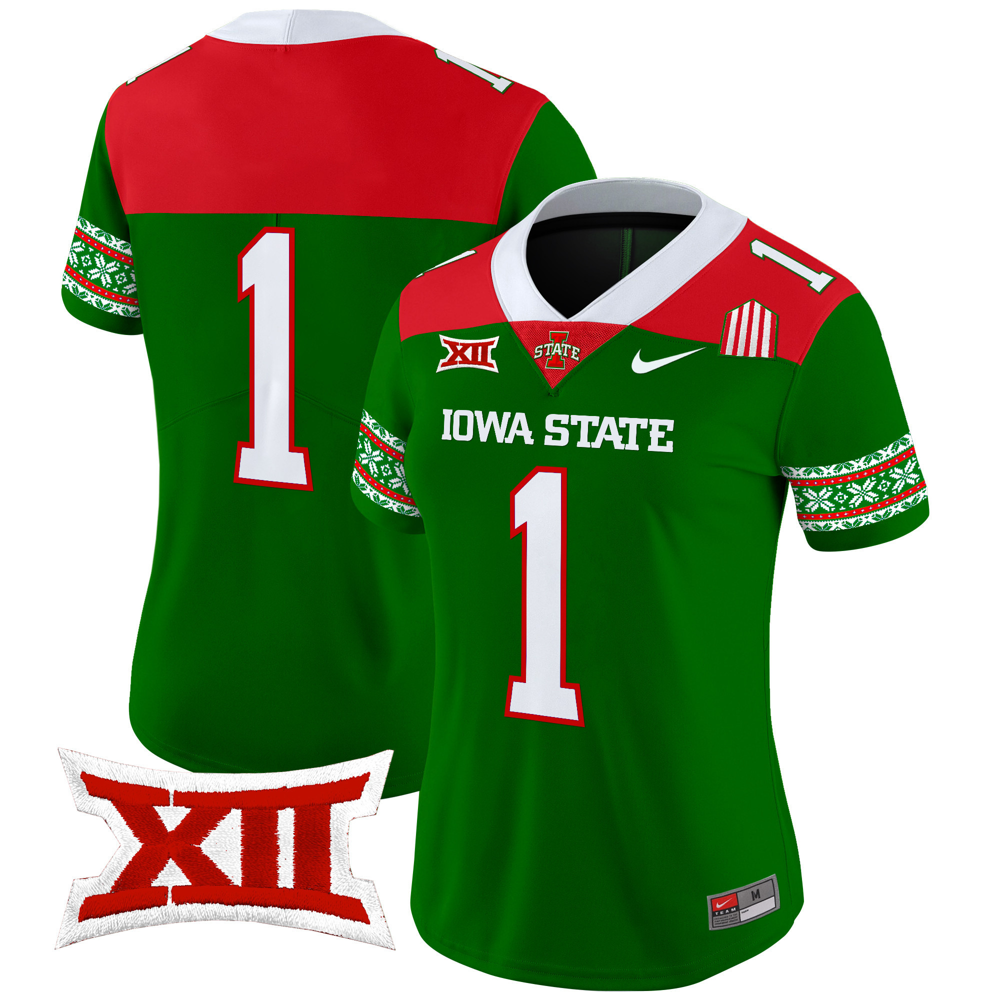 Women's Iowa State Cyclones 2024 Christmas Vapor Limited Jersey - All Stitched