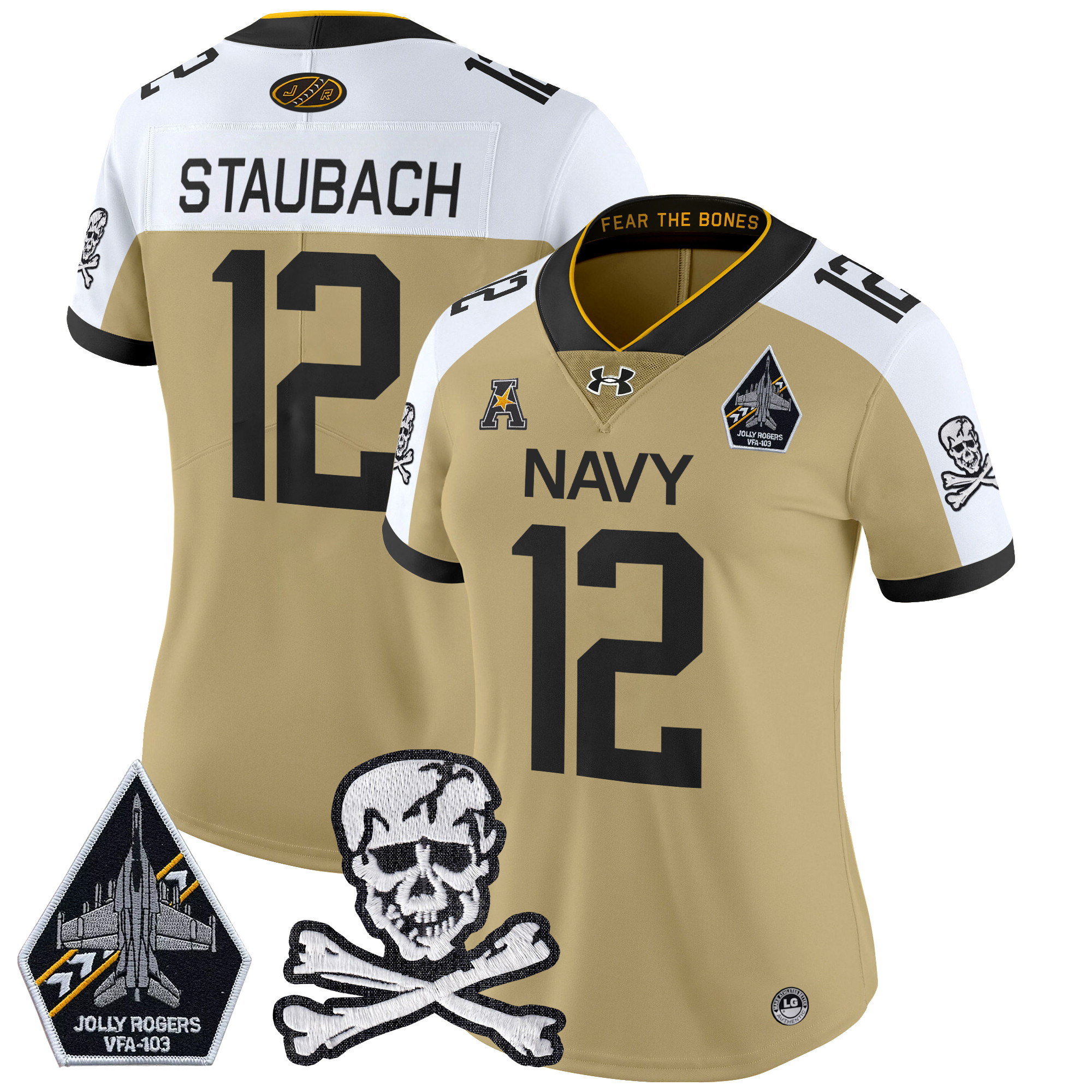 Women's Navy Midshipmen 2024 Vapor Limited Jersey - All Stitched