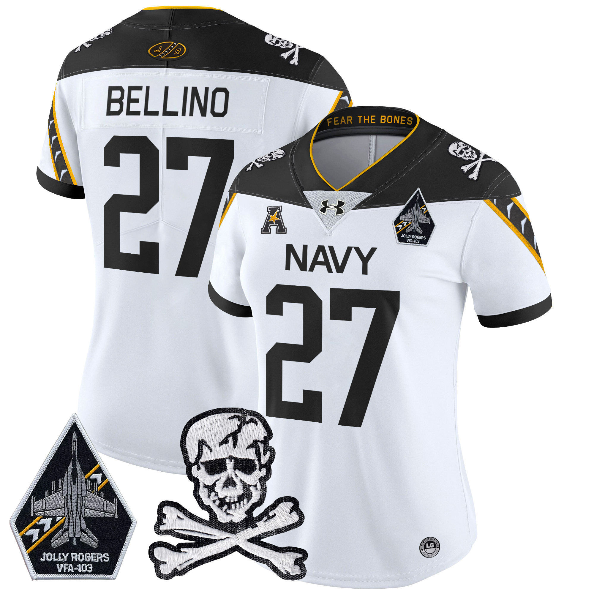 Women's Navy Midshipmen 2024 Vapor Limited Jersey - All Stitched
