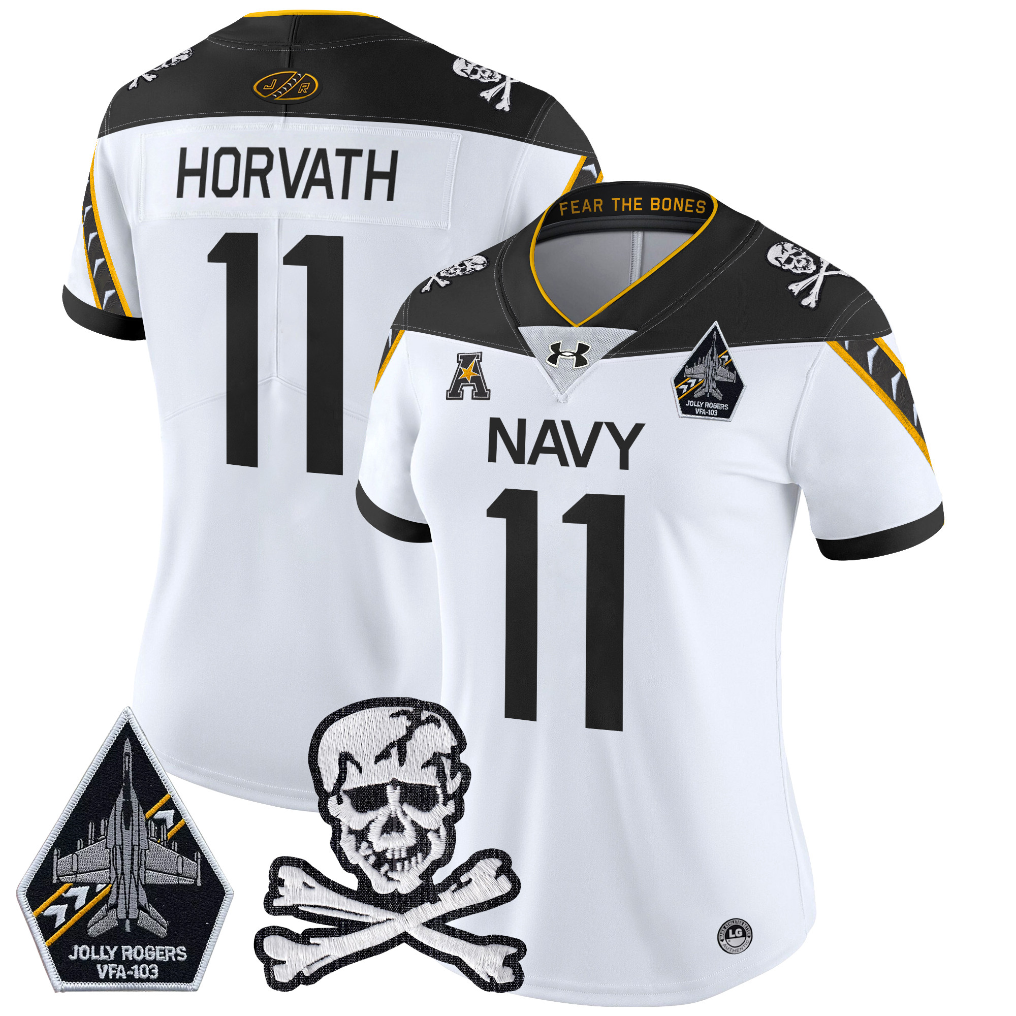 Women's Navy Midshipmen 2024 Vapor Limited Jersey - All Stitched