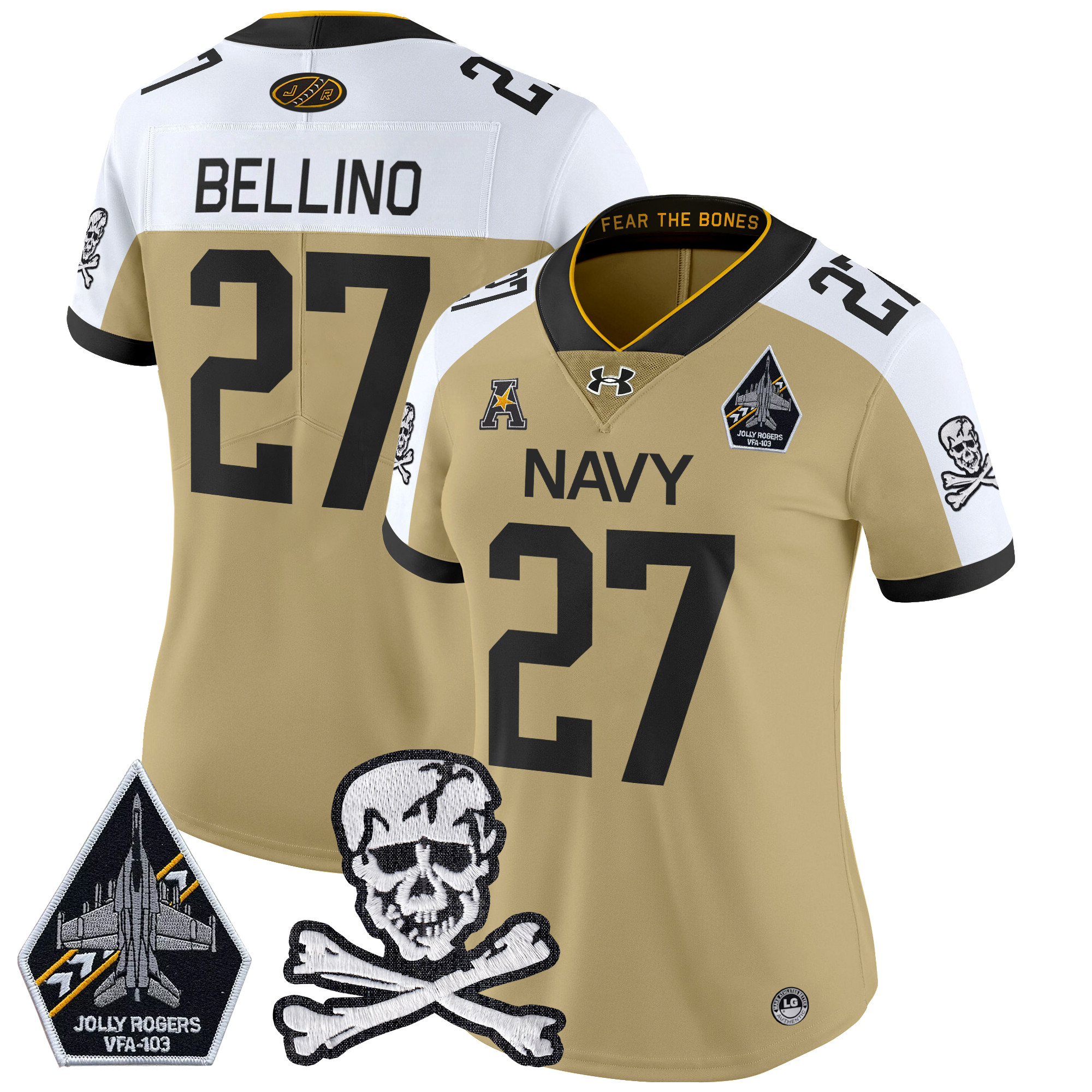 Women's Navy Midshipmen 2024 Vapor Limited Jersey - All Stitched