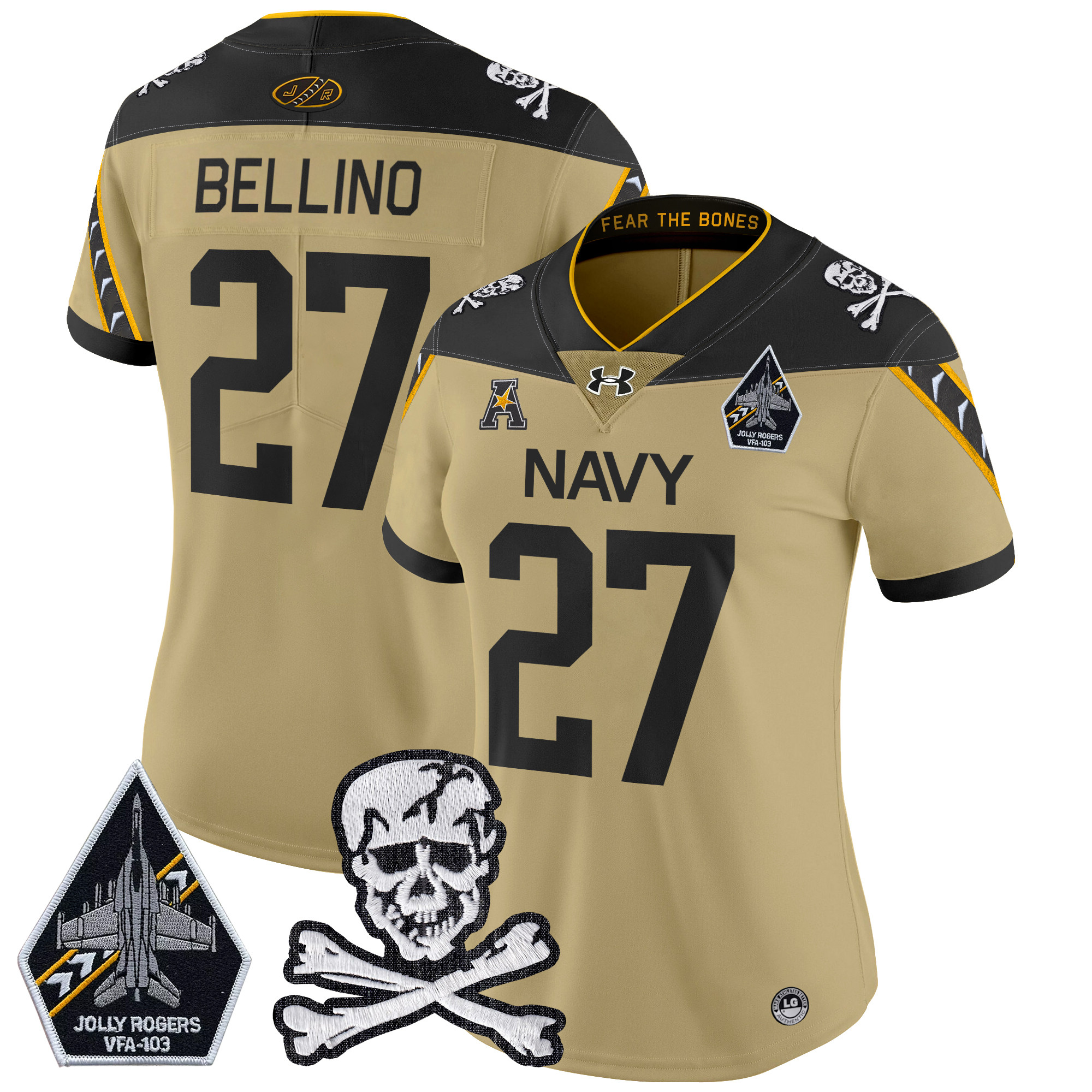 Women's Navy Midshipmen 2024 Vapor Limited Jersey - All Stitched