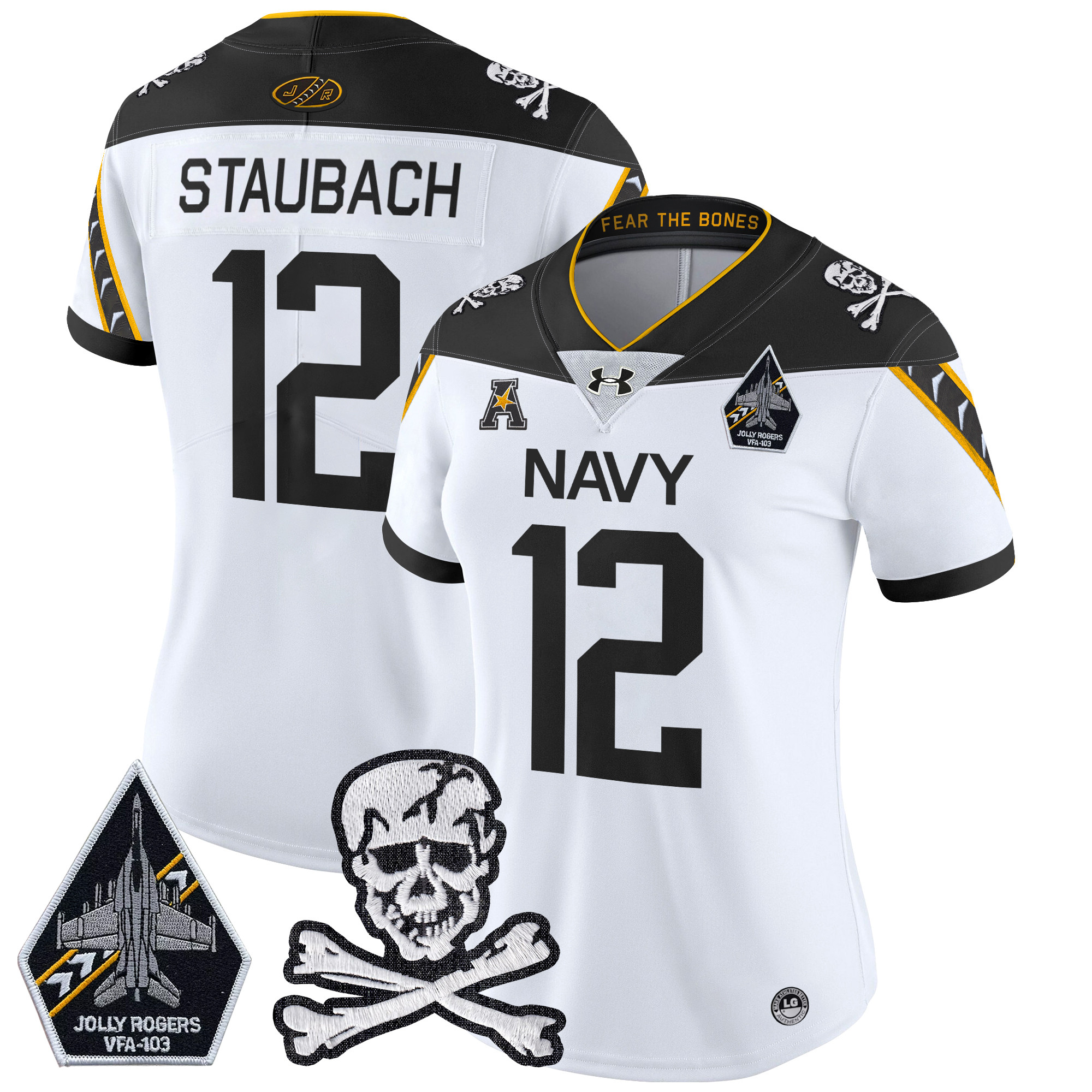 Women's Navy Midshipmen 2024 Vapor Limited Jersey - All Stitched