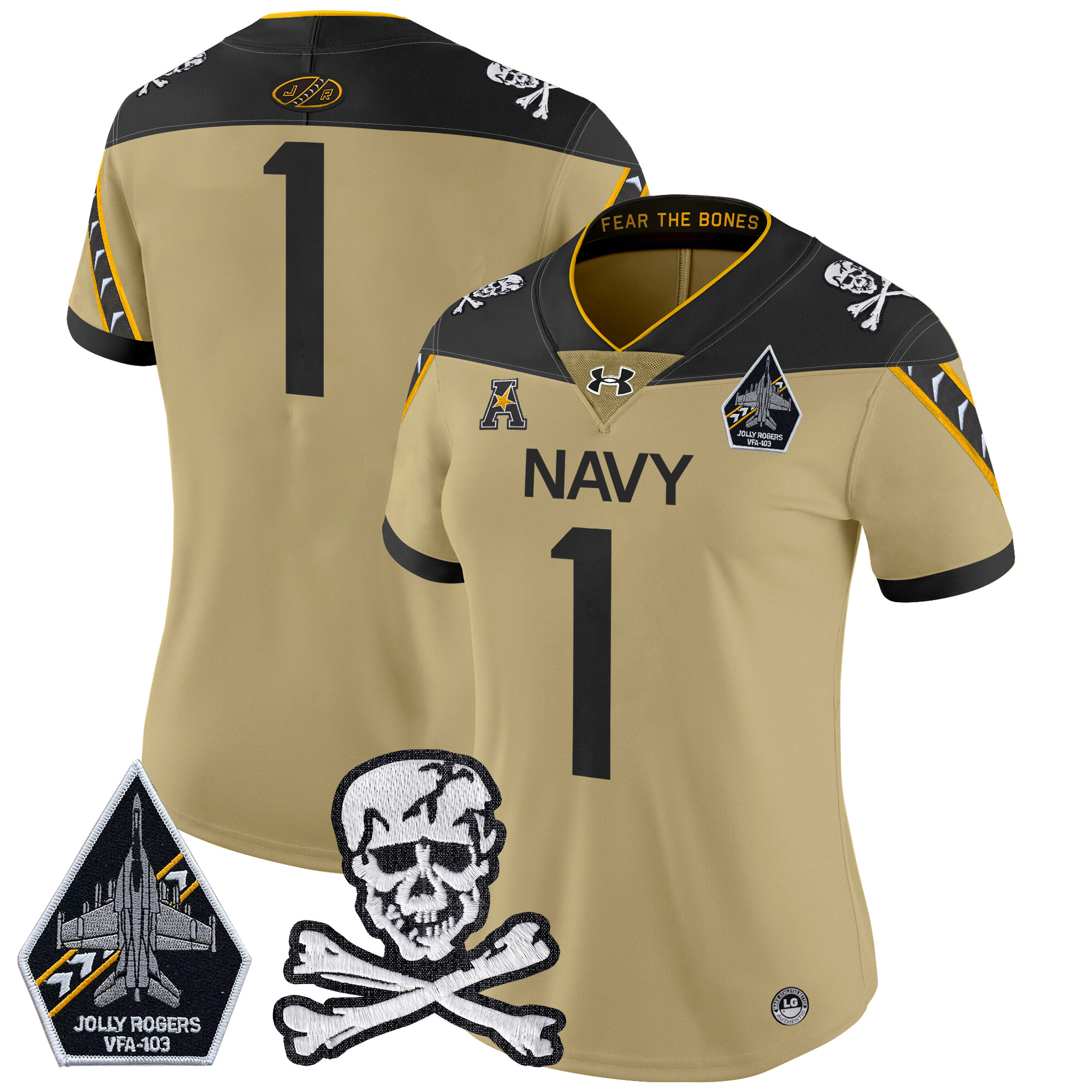 Women's Navy Midshipmen 2024 Vapor Limited Jersey - All Stitched