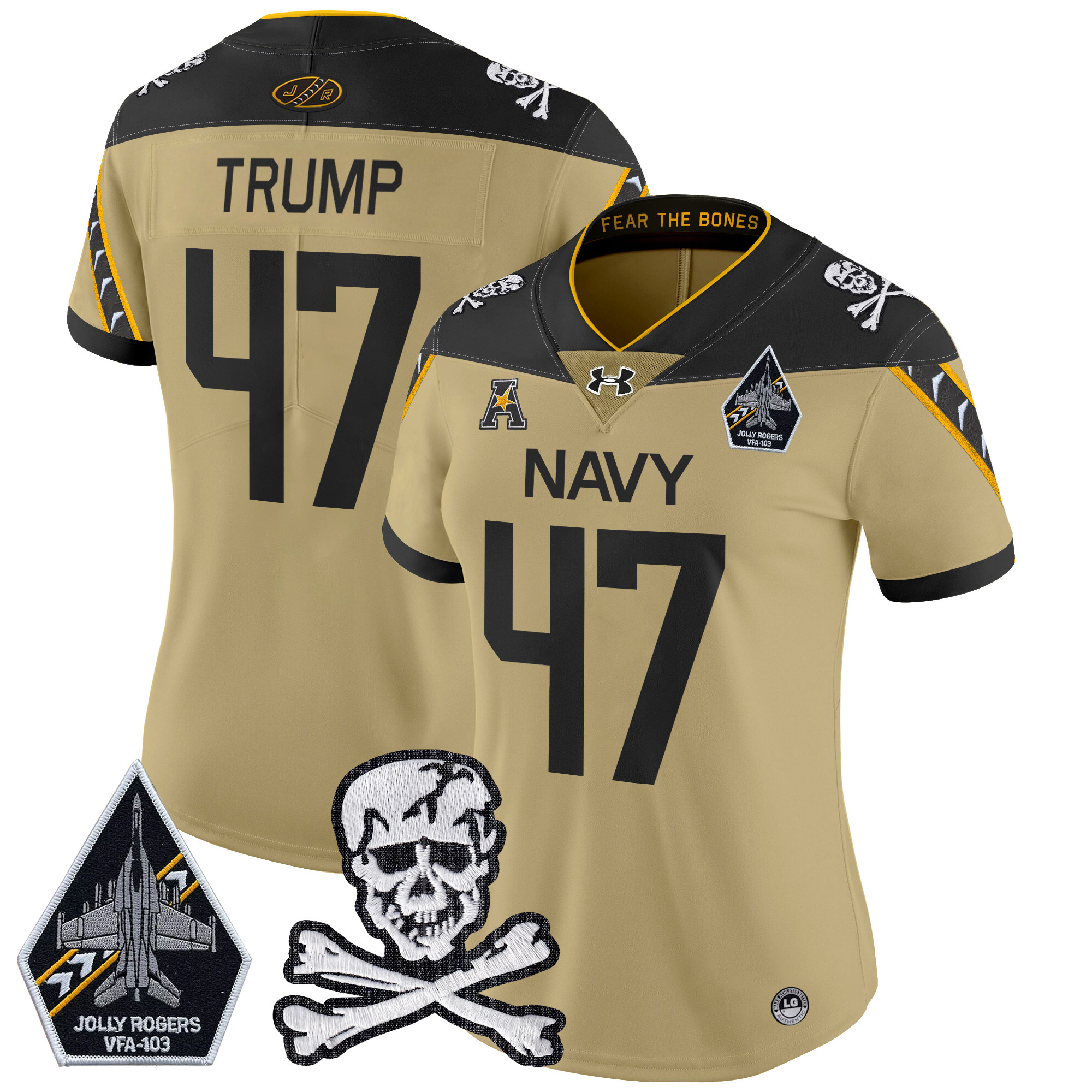 Women's Navy Midshipmen 2024 Vapor Limited Jersey - All Stitched