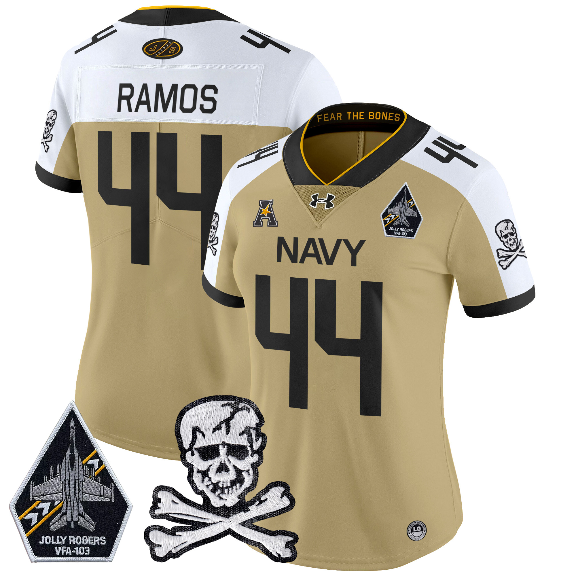 Women's Navy Midshipmen 2024 Vapor Limited Jersey - All Stitched