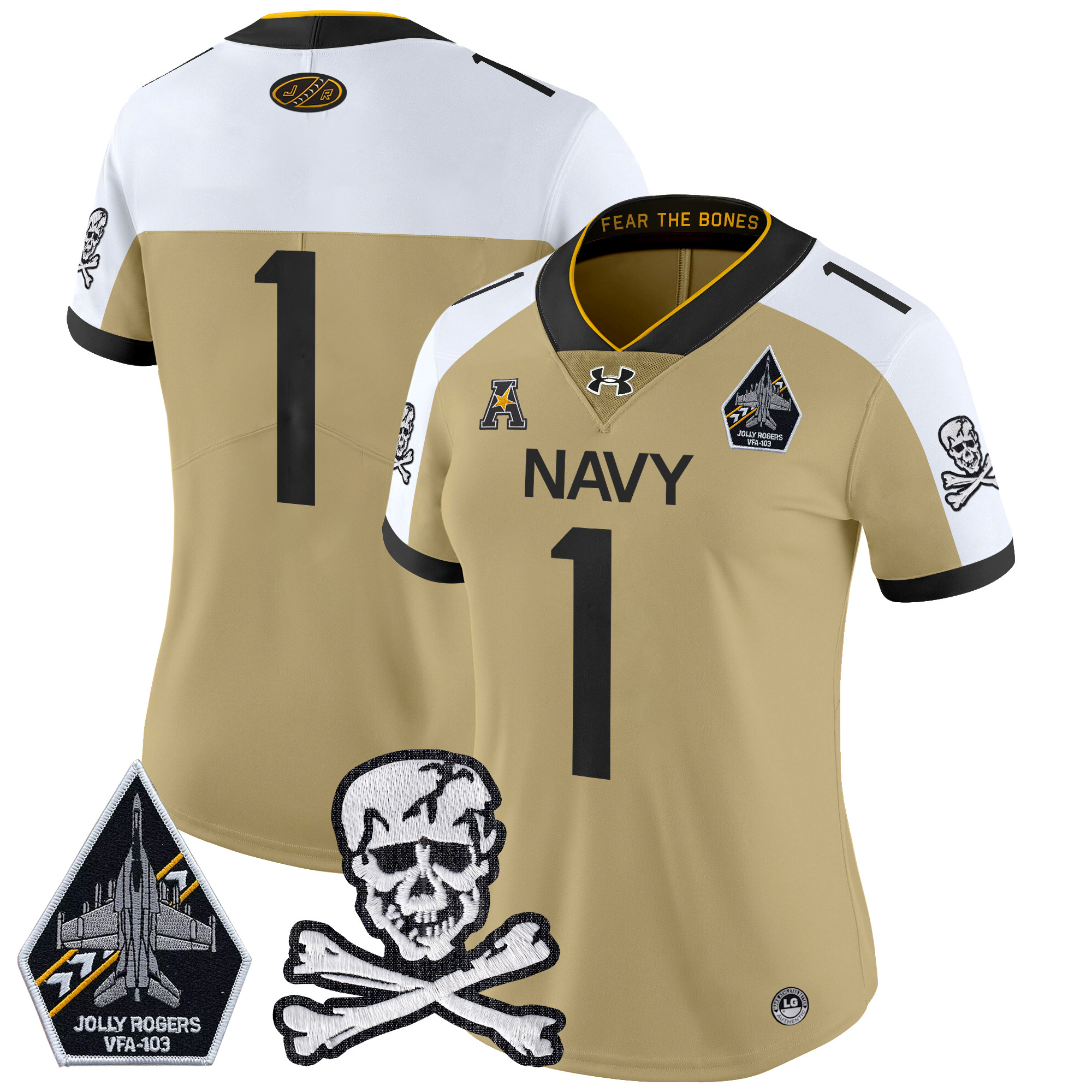 Women's Navy Midshipmen 2024 Vapor Limited Jersey - All Stitched