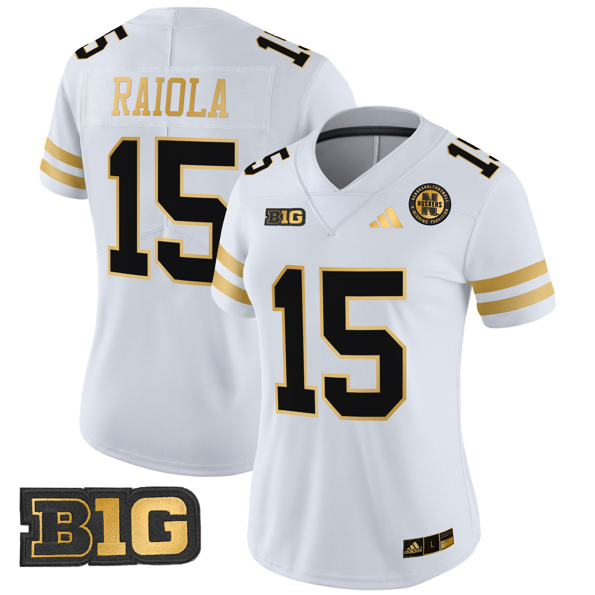 Women's Nebraska Cornhuskers 2024 Gold Vapor Limited Jersey - All Stitched