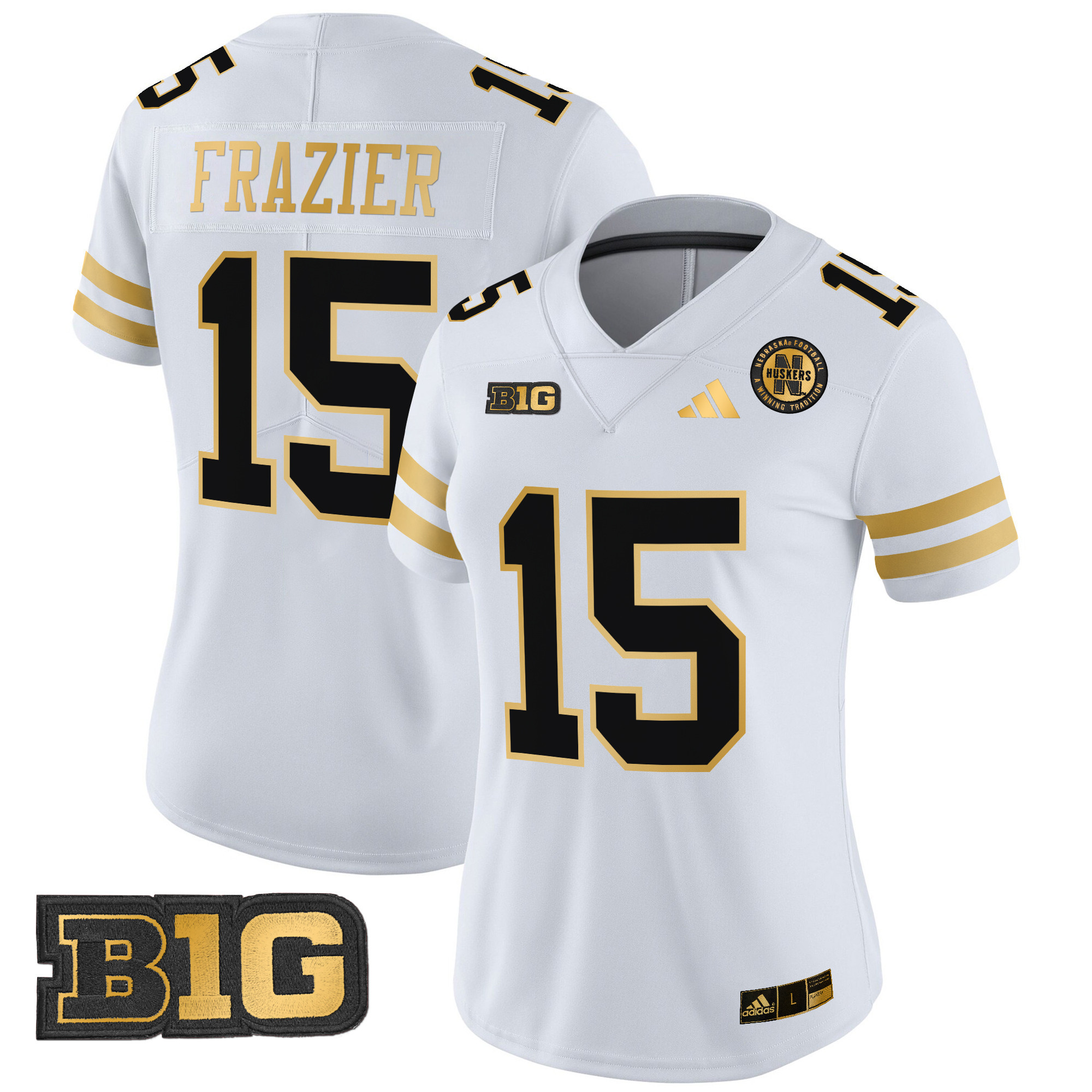 Women's Nebraska Cornhuskers 2024 Gold Vapor Limited Jersey - All Stitched