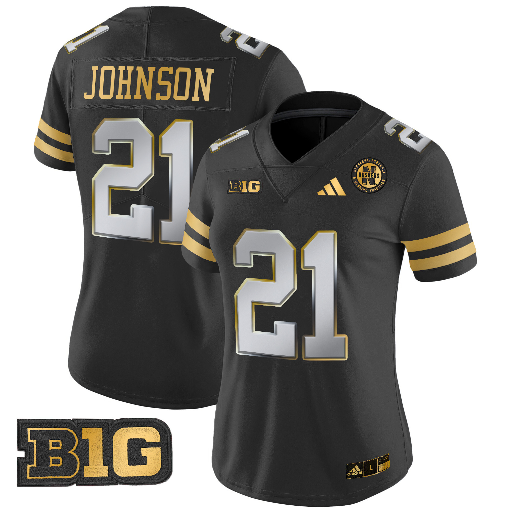 Women's Nebraska Cornhuskers 2024 Gold Vapor Limited Jersey - All Stitched