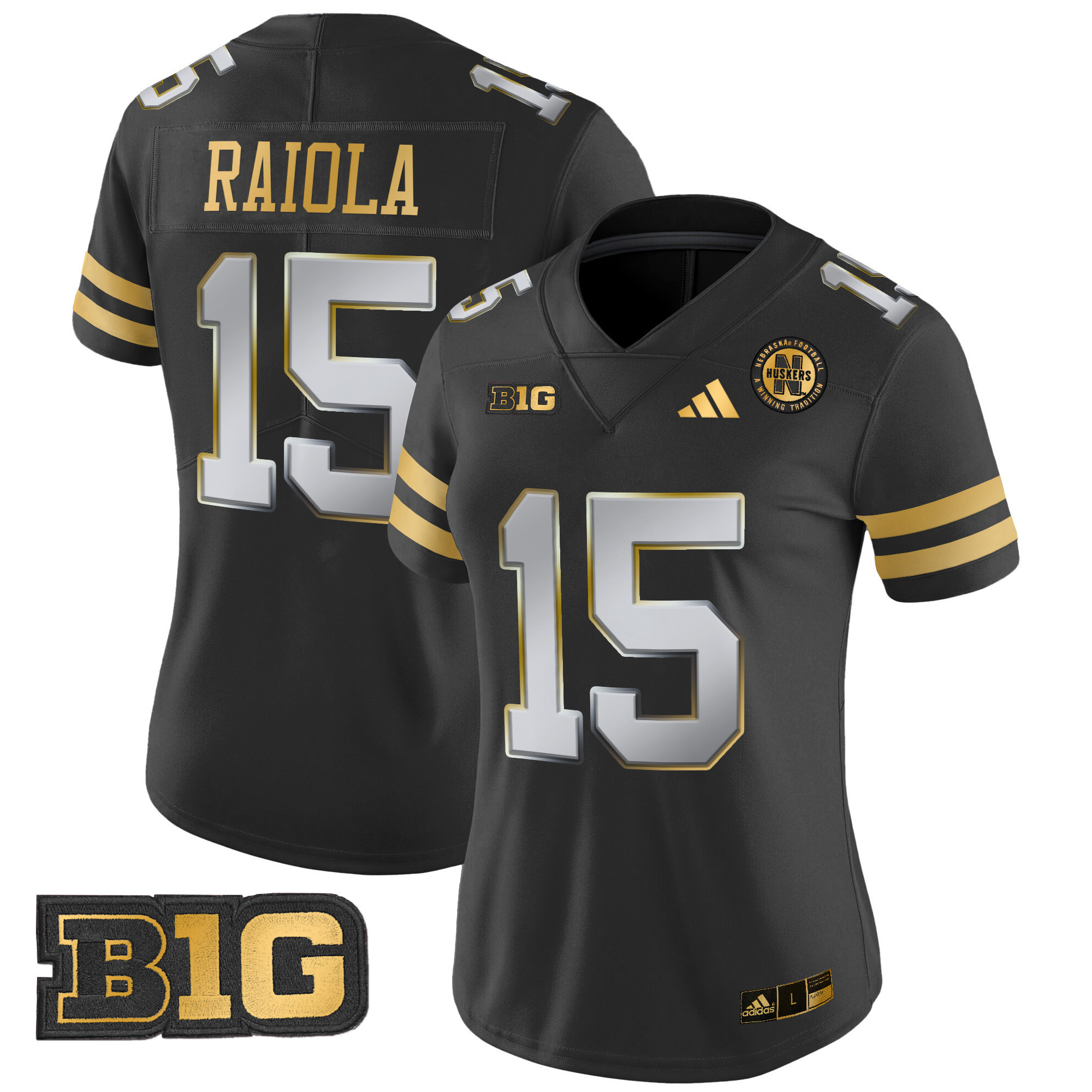 Women's Nebraska Cornhuskers 2024 Gold Vapor Limited Jersey - All Stitched