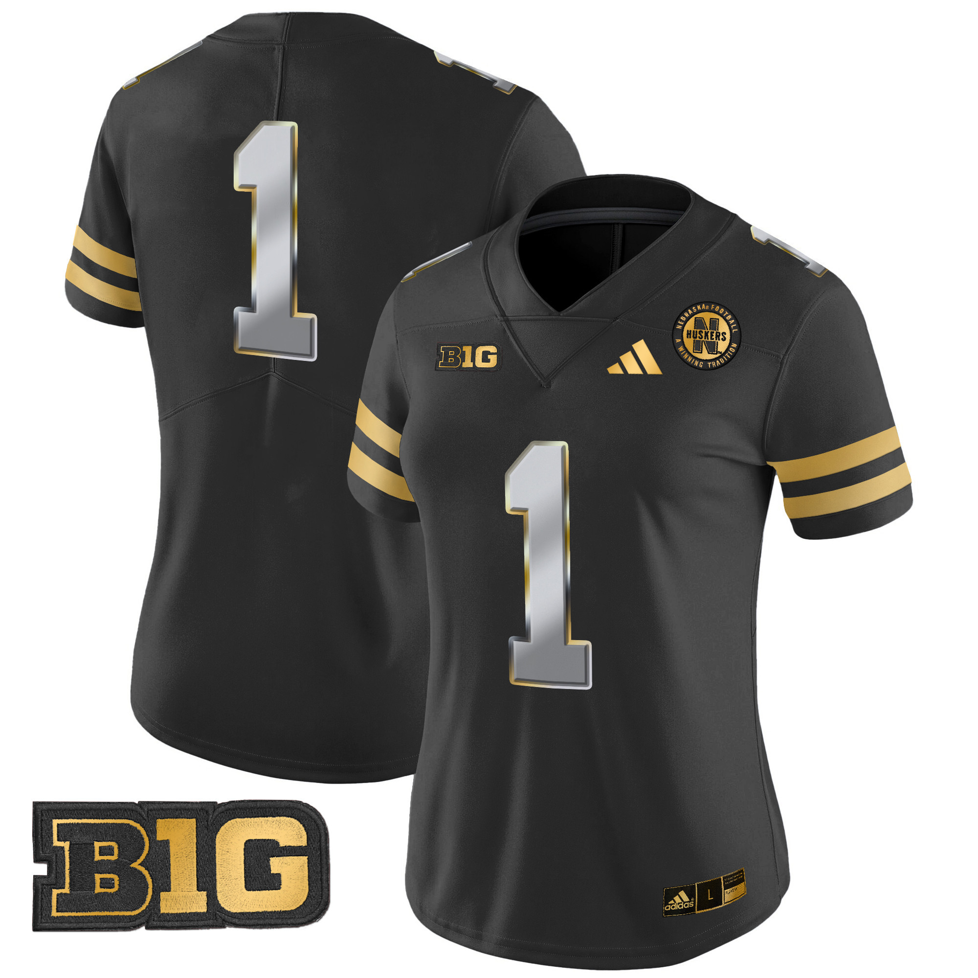 Women's Nebraska Cornhuskers 2024 Gold Vapor Limited Jersey - All Stitched