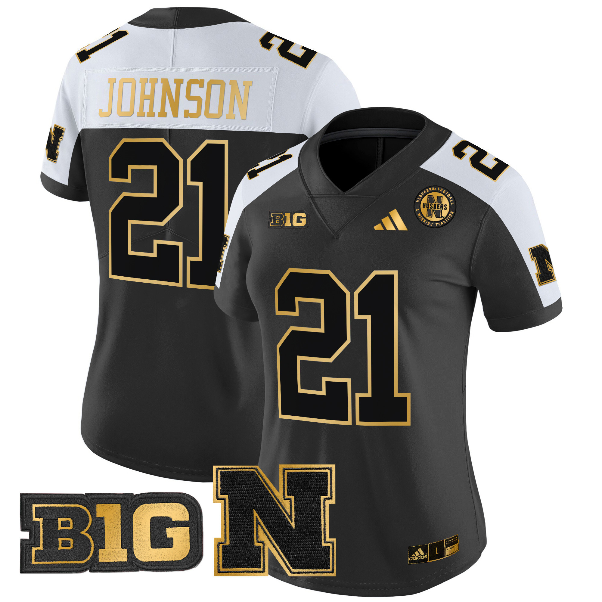 Women's Nebraska Cornhuskers 2024 Gold Vapor Limited Jersey - All Stitched