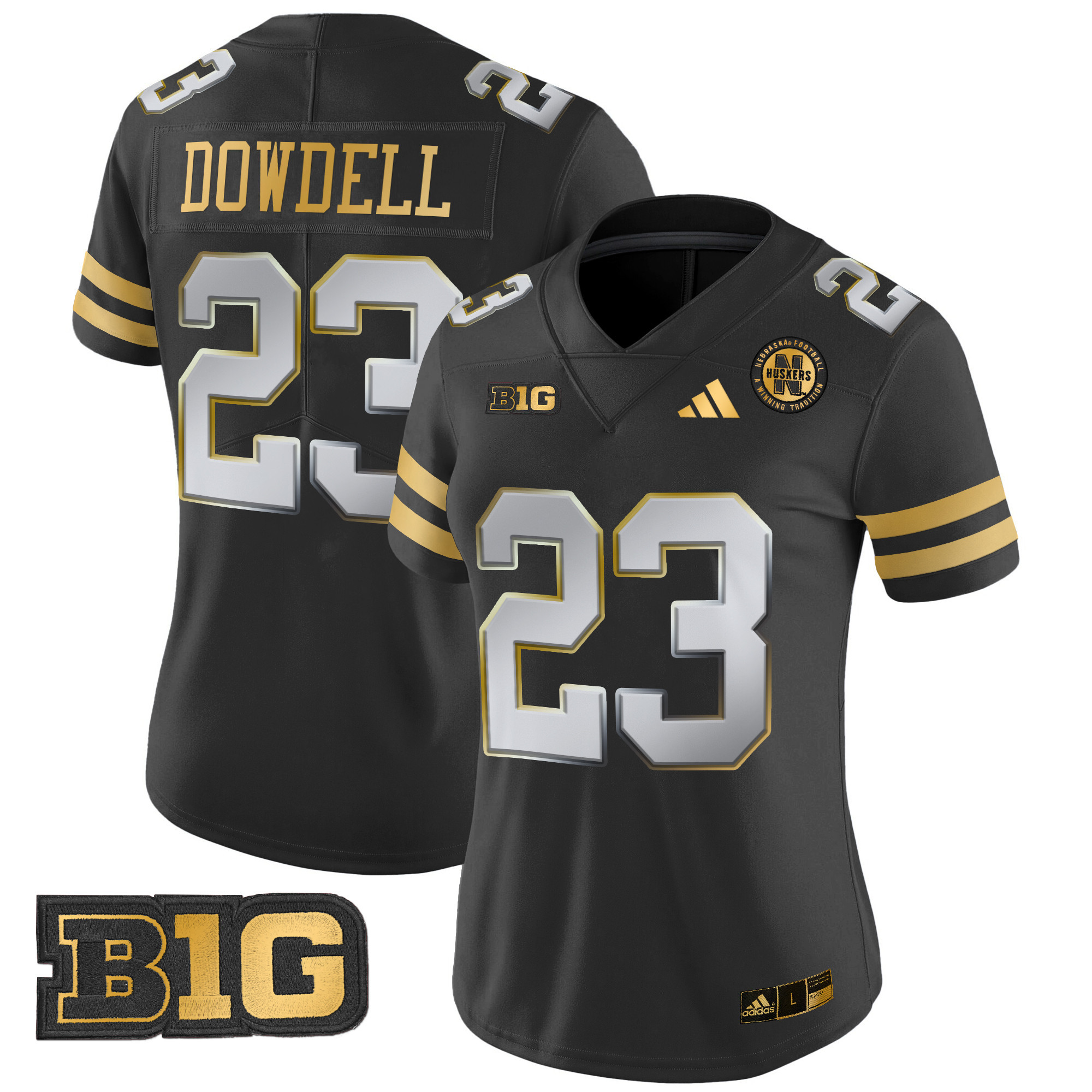 Women's Nebraska Cornhuskers 2024 Gold Vapor Limited Jersey - All Stitched