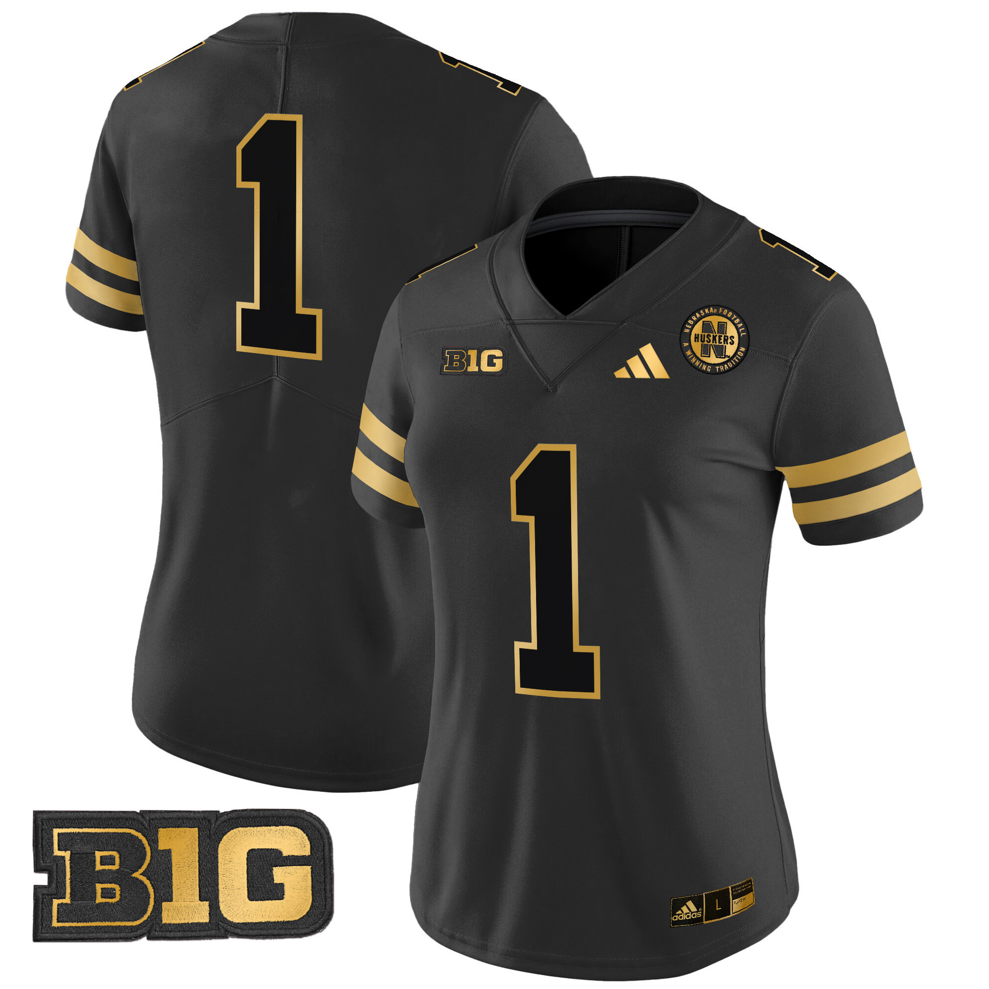 Women's Nebraska Cornhuskers 2024 Gold Vapor Limited Jersey - All Stitched