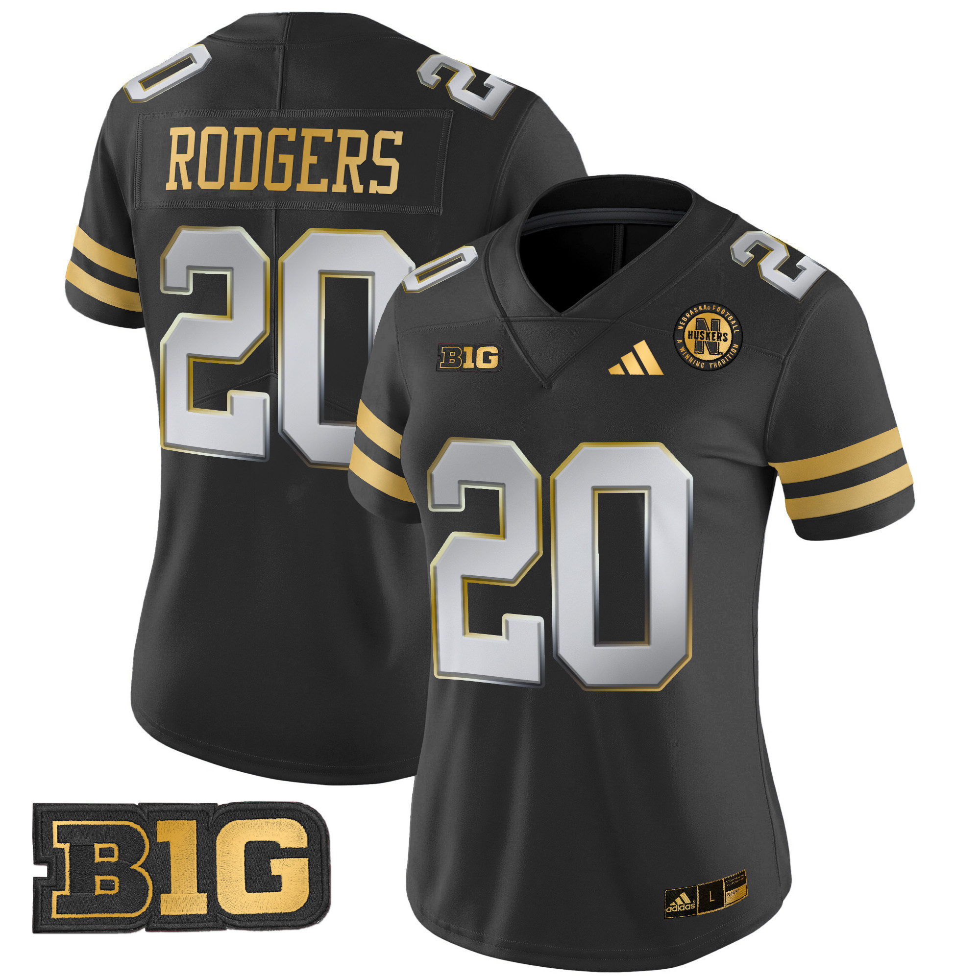 Women's Nebraska Cornhuskers 2024 Gold Vapor Limited Jersey - All Stitched