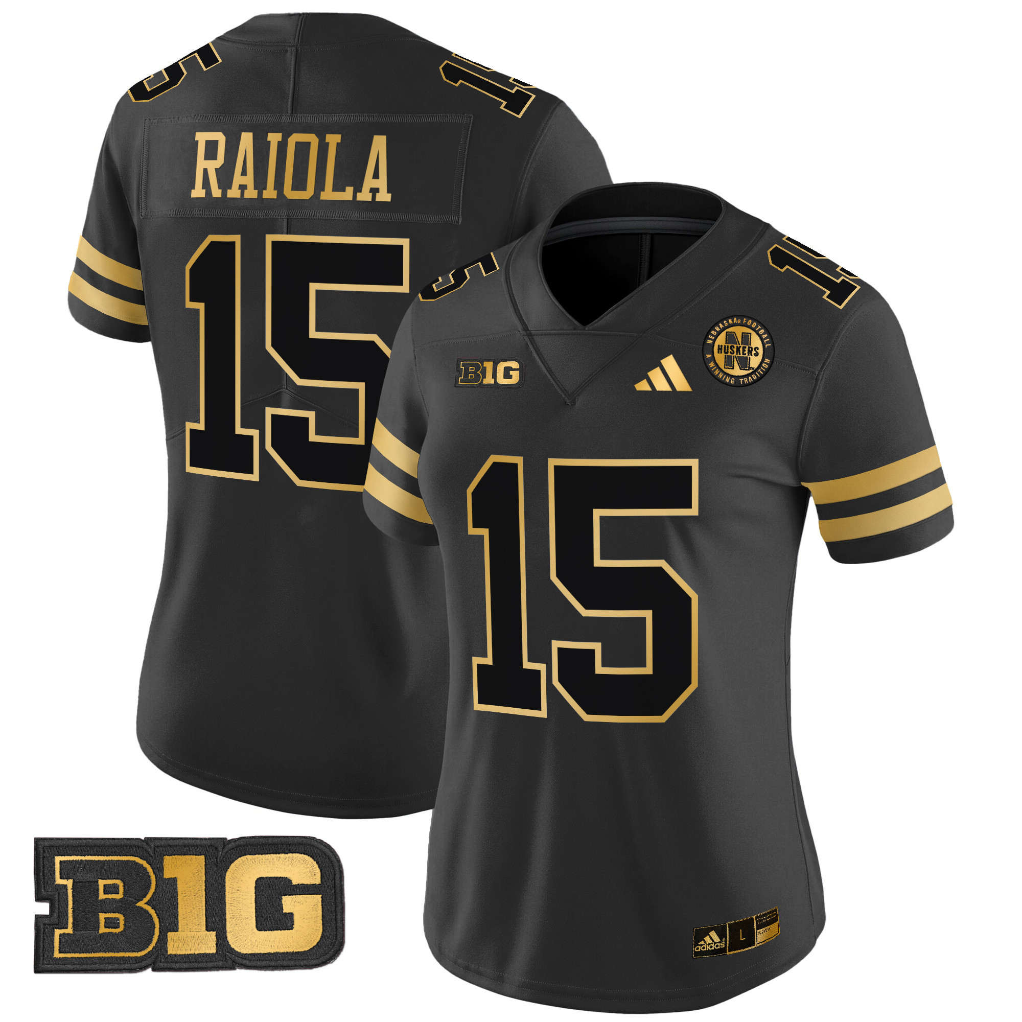 Women's Nebraska Cornhuskers 2024 Gold Vapor Limited Jersey - All Stitched