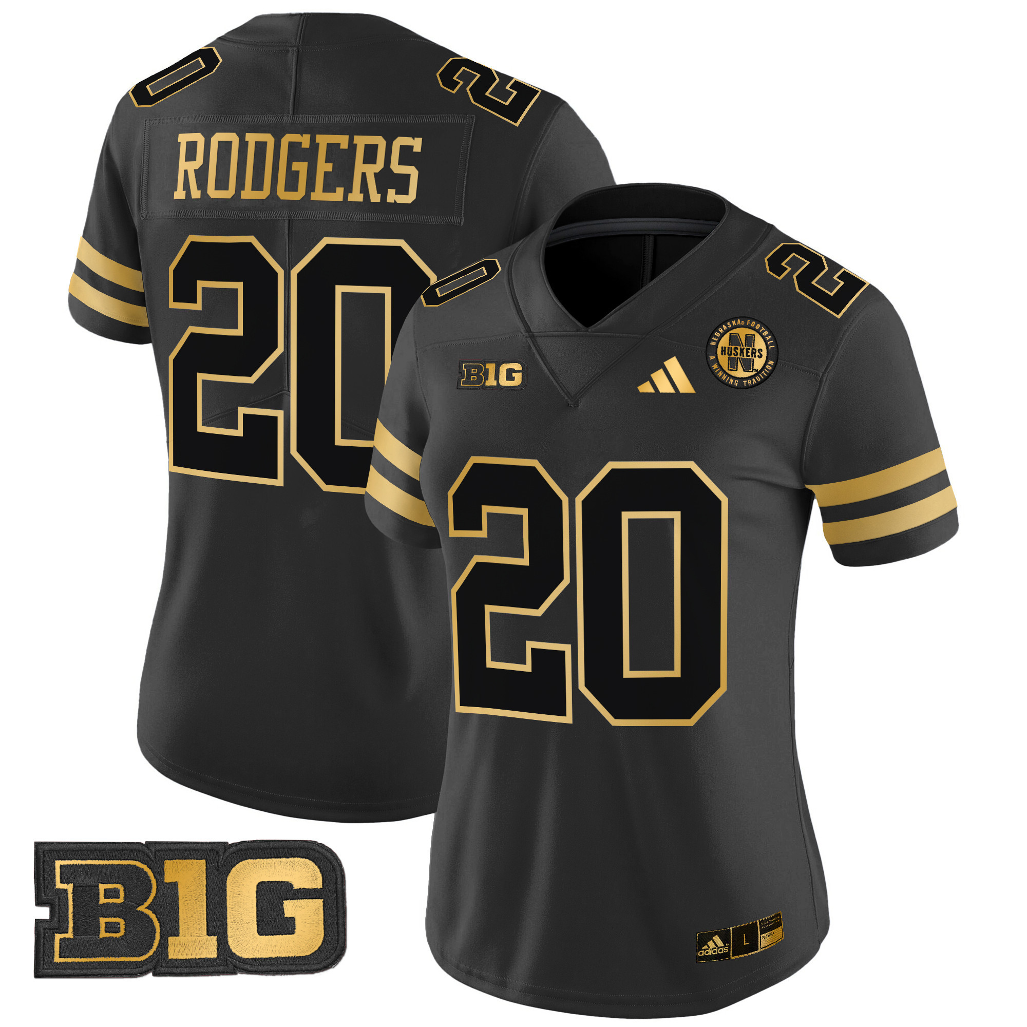 Women's Nebraska Cornhuskers 2024 Gold Vapor Limited Jersey - All Stitched