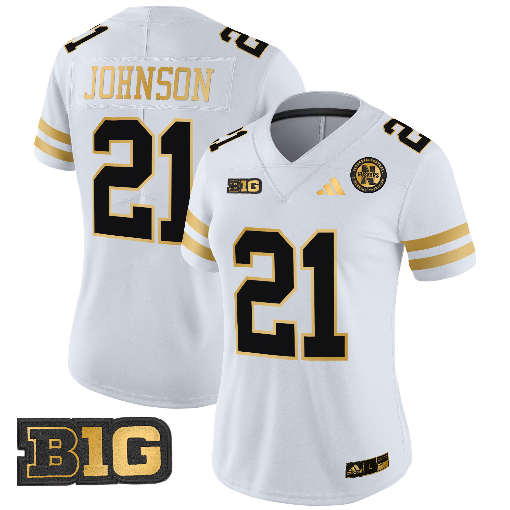 Women's Nebraska Cornhuskers 2024 Gold Vapor Limited Jersey - All Stitched