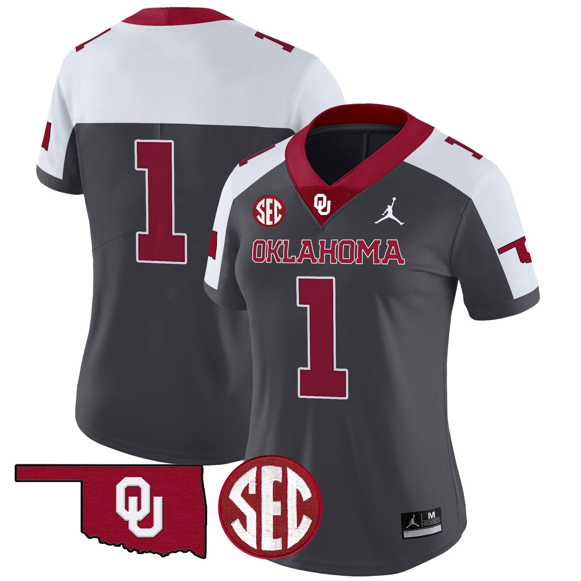 Women's Oklahoma Sooners 2024 Vapor Limited Jersey - SEC Patch - All Stitched