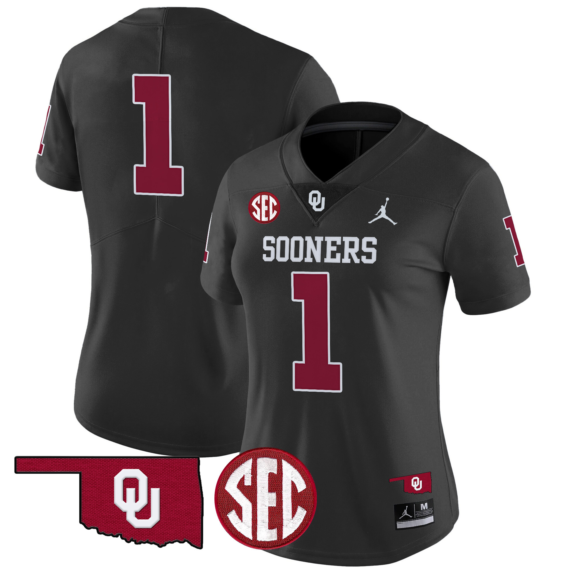 Women's Oklahoma Sooners 2024 Vapor Limited Jersey - SEC Patch - All Stitched