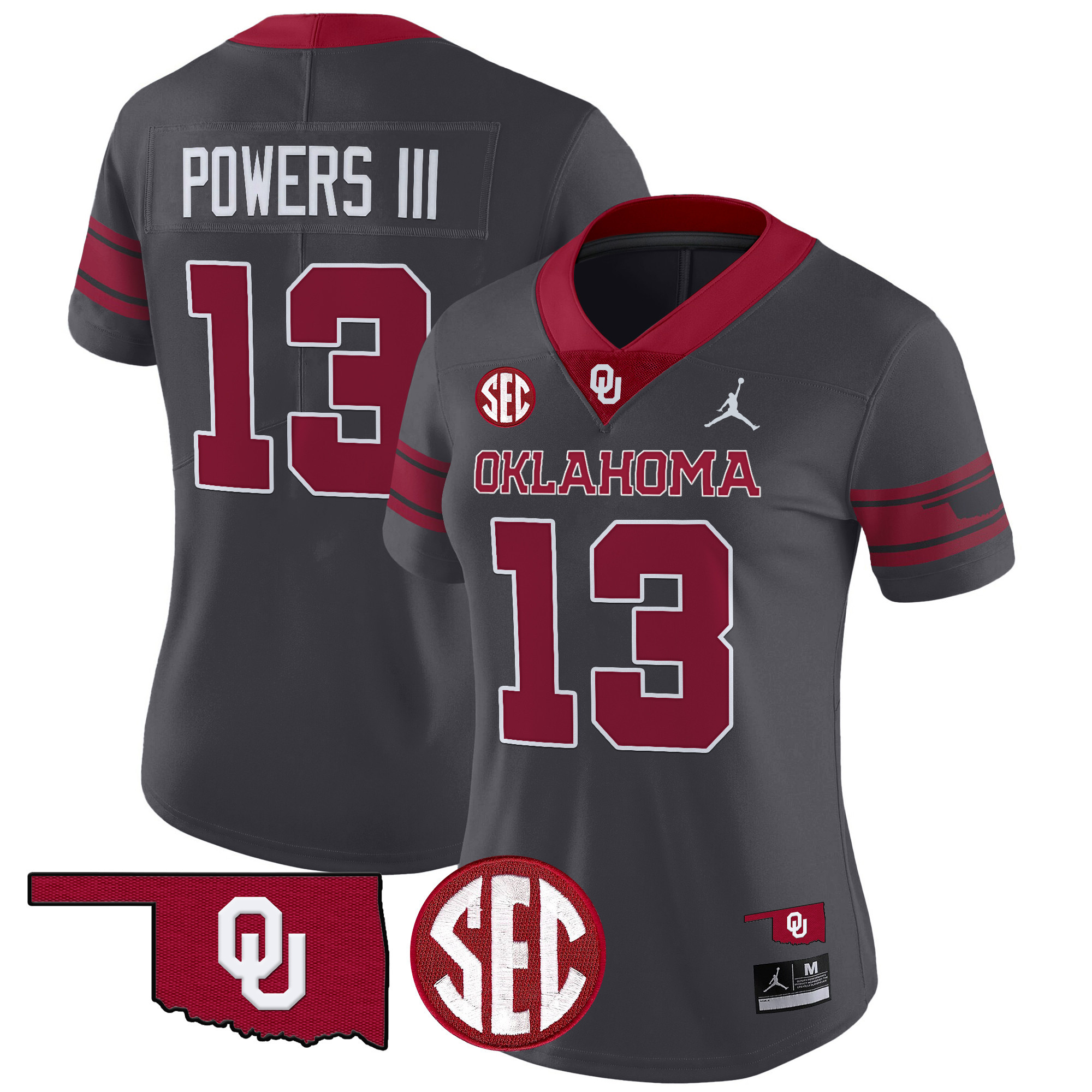 Women's Oklahoma Sooners 2024 Vapor Limited Jersey - SEC Patch - All Stitched
