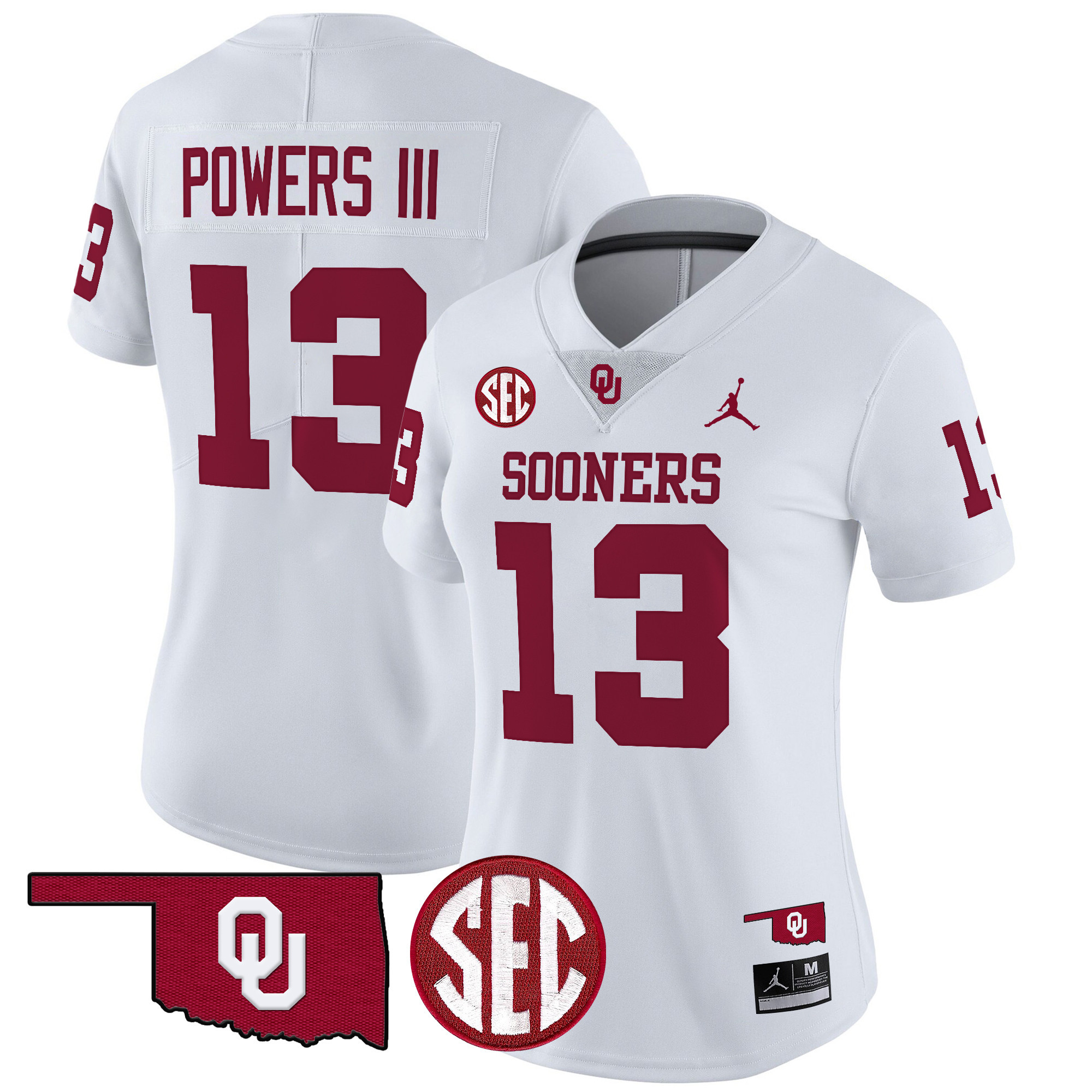 Women's Oklahoma Sooners 2024 Vapor Limited Jersey - SEC Patch - All Stitched
