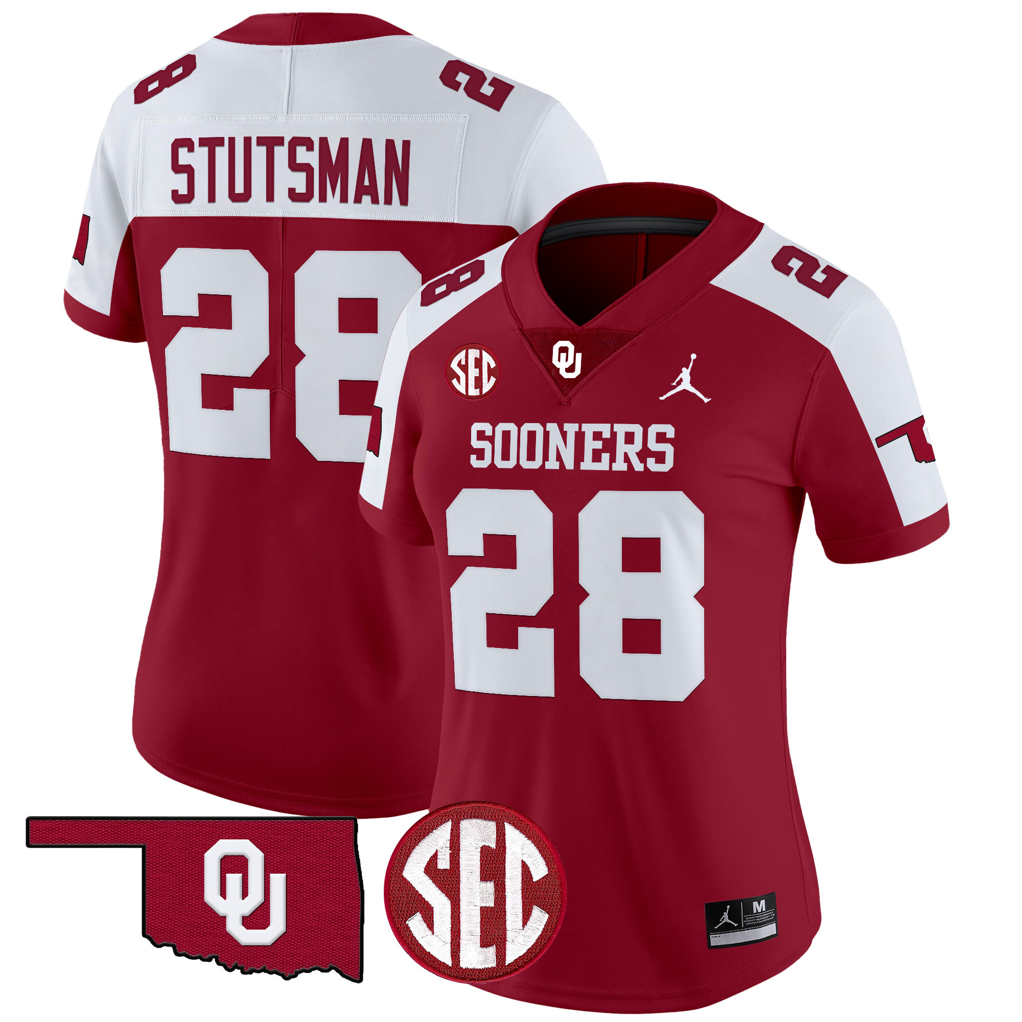 Women's Oklahoma Sooners 2024 Vapor Limited Jersey - SEC Patch - All Stitched
