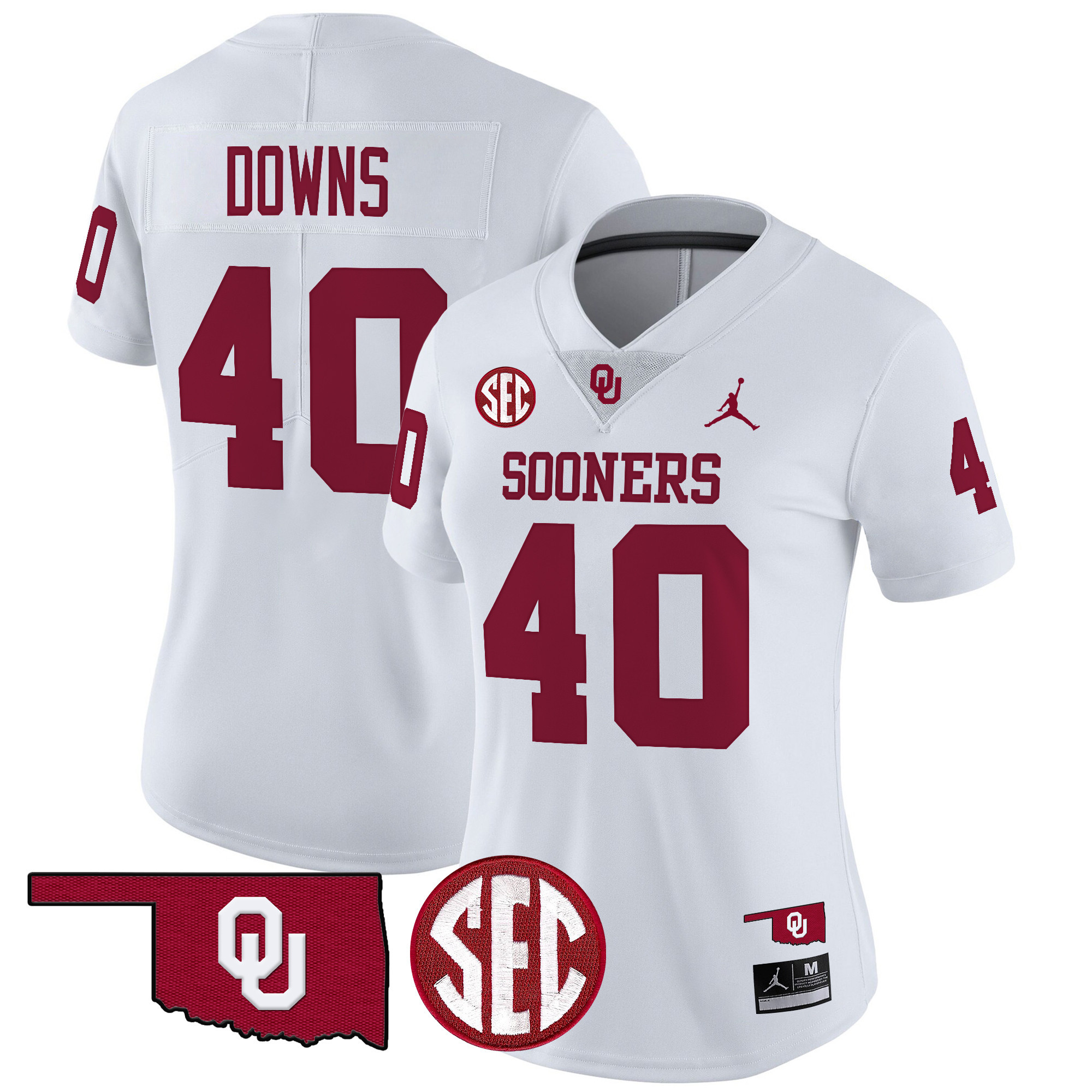Women's Oklahoma Sooners 2024 Vapor Limited Jersey - SEC Patch - All Stitched
