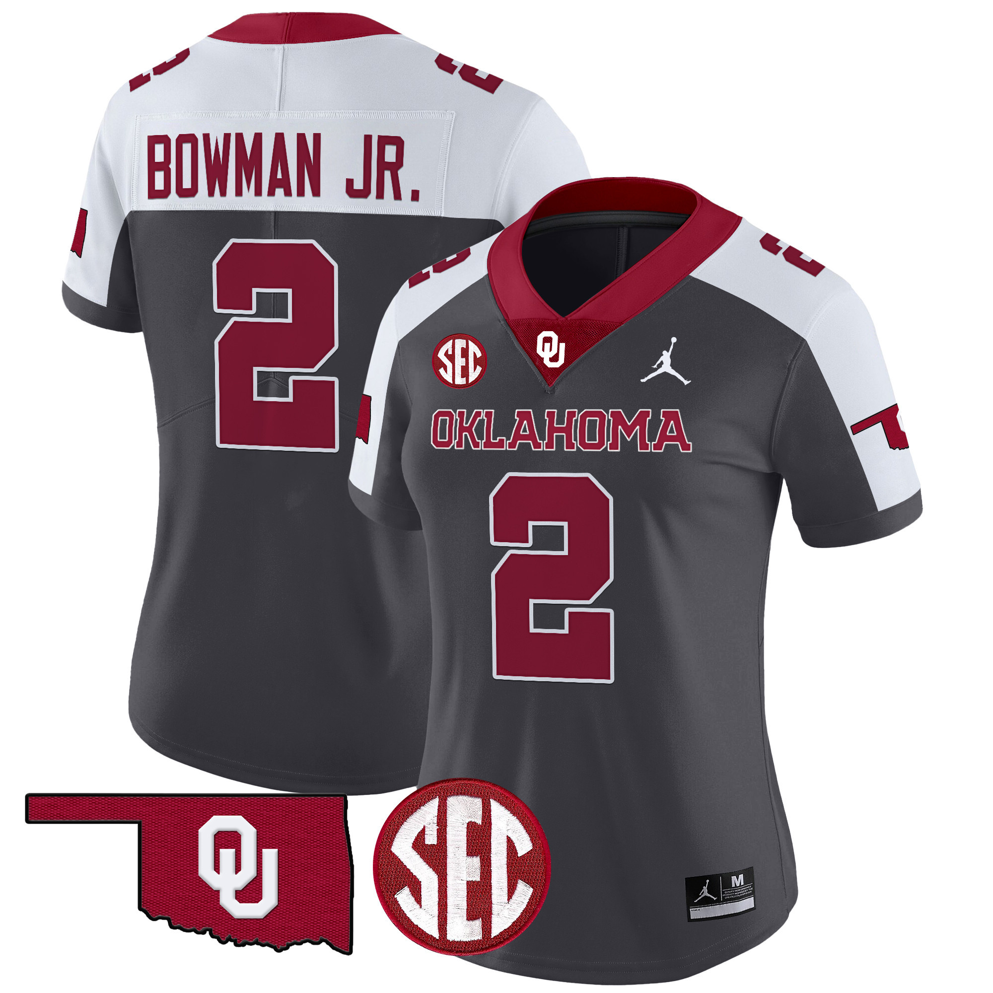 Women's Oklahoma Sooners 2024 Vapor Limited Jersey - SEC Patch - All Stitched