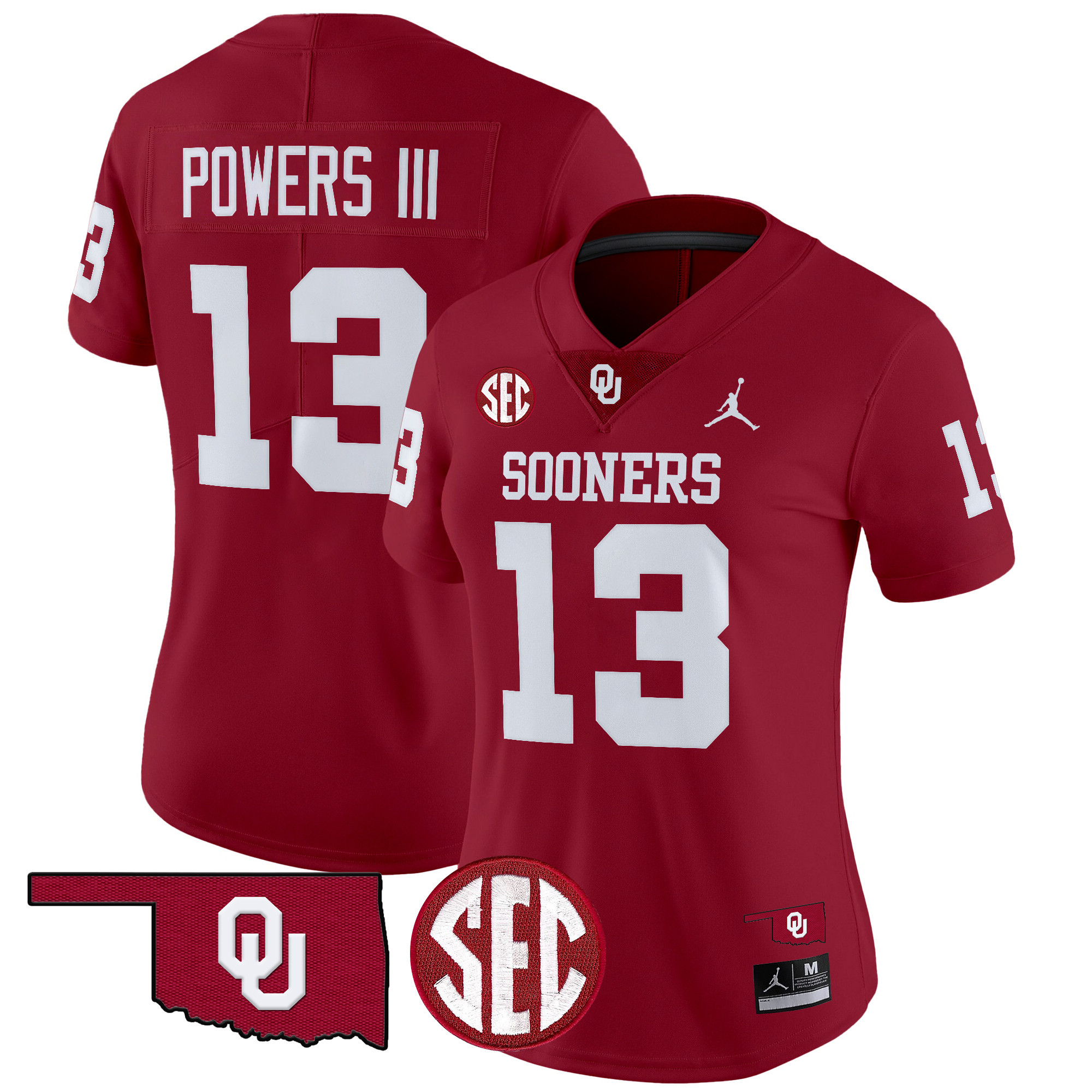 Women's Oklahoma Sooners 2024 Vapor Limited Jersey - SEC Patch - All Stitched
