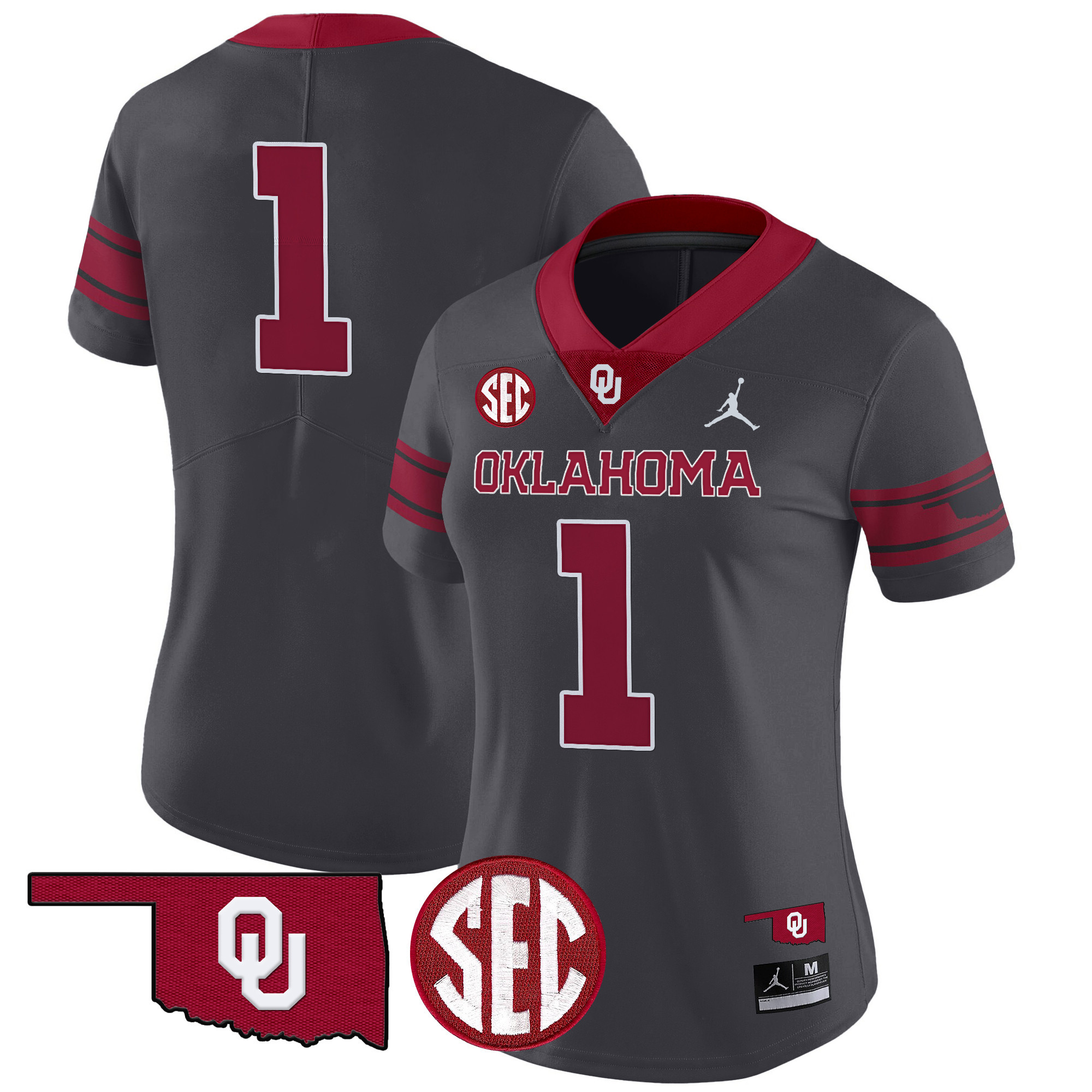 Women's Oklahoma Sooners 2024 Vapor Limited Jersey - SEC Patch - All Stitched