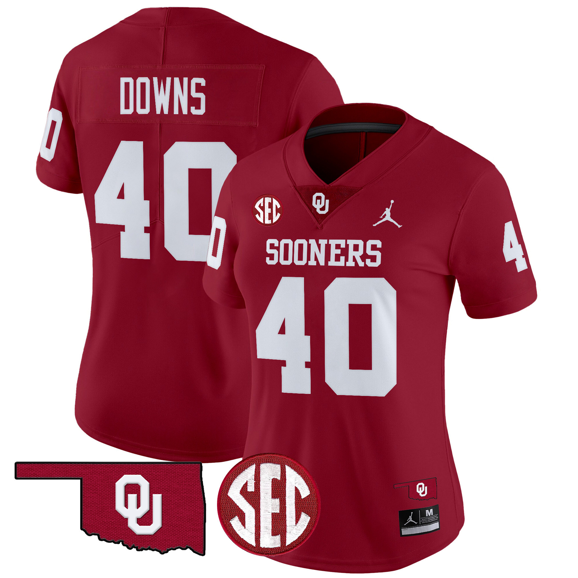 Women's Oklahoma Sooners 2024 Vapor Limited Jersey - SEC Patch - All Stitched