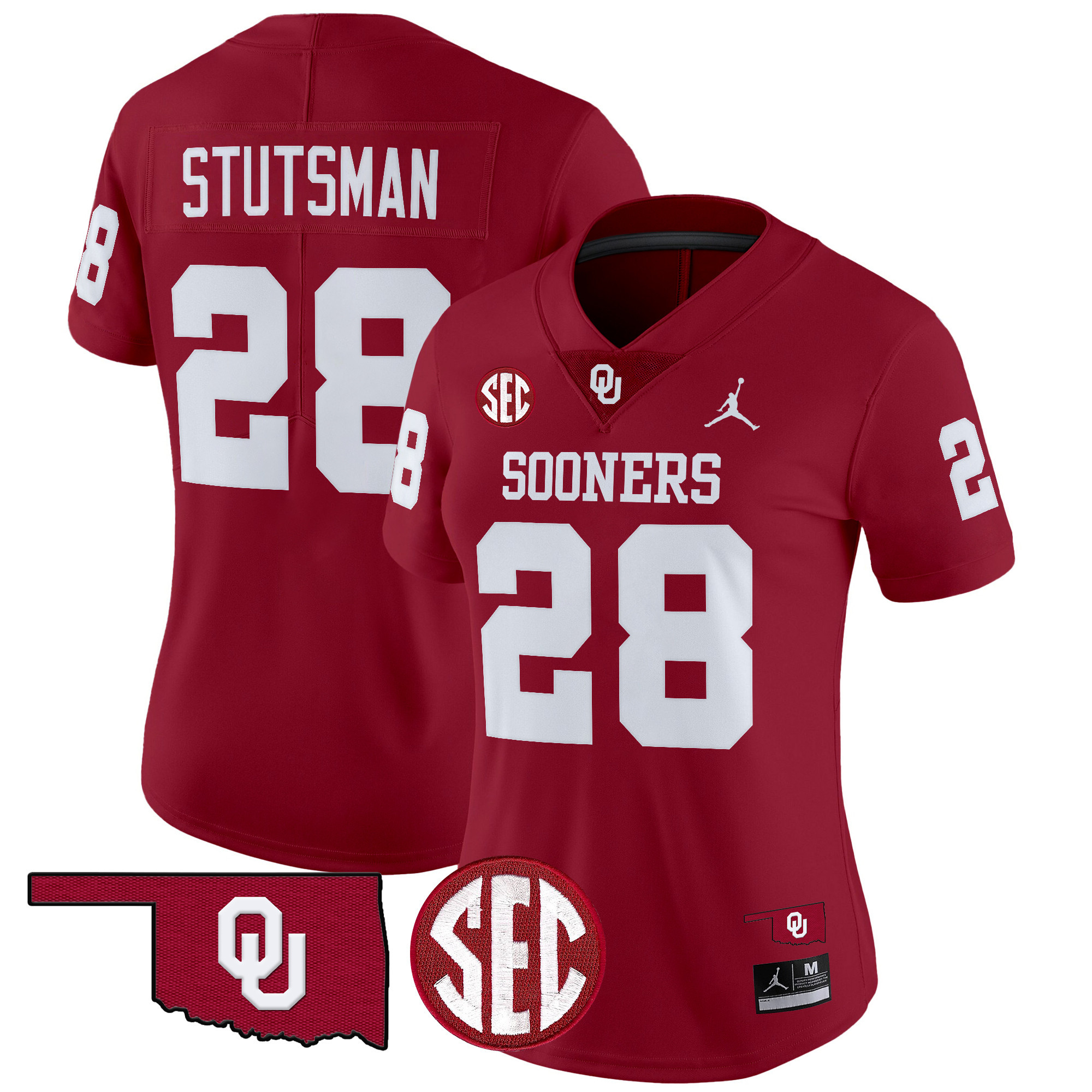 Women's Oklahoma Sooners 2024 Vapor Limited Jersey - SEC Patch - All Stitched