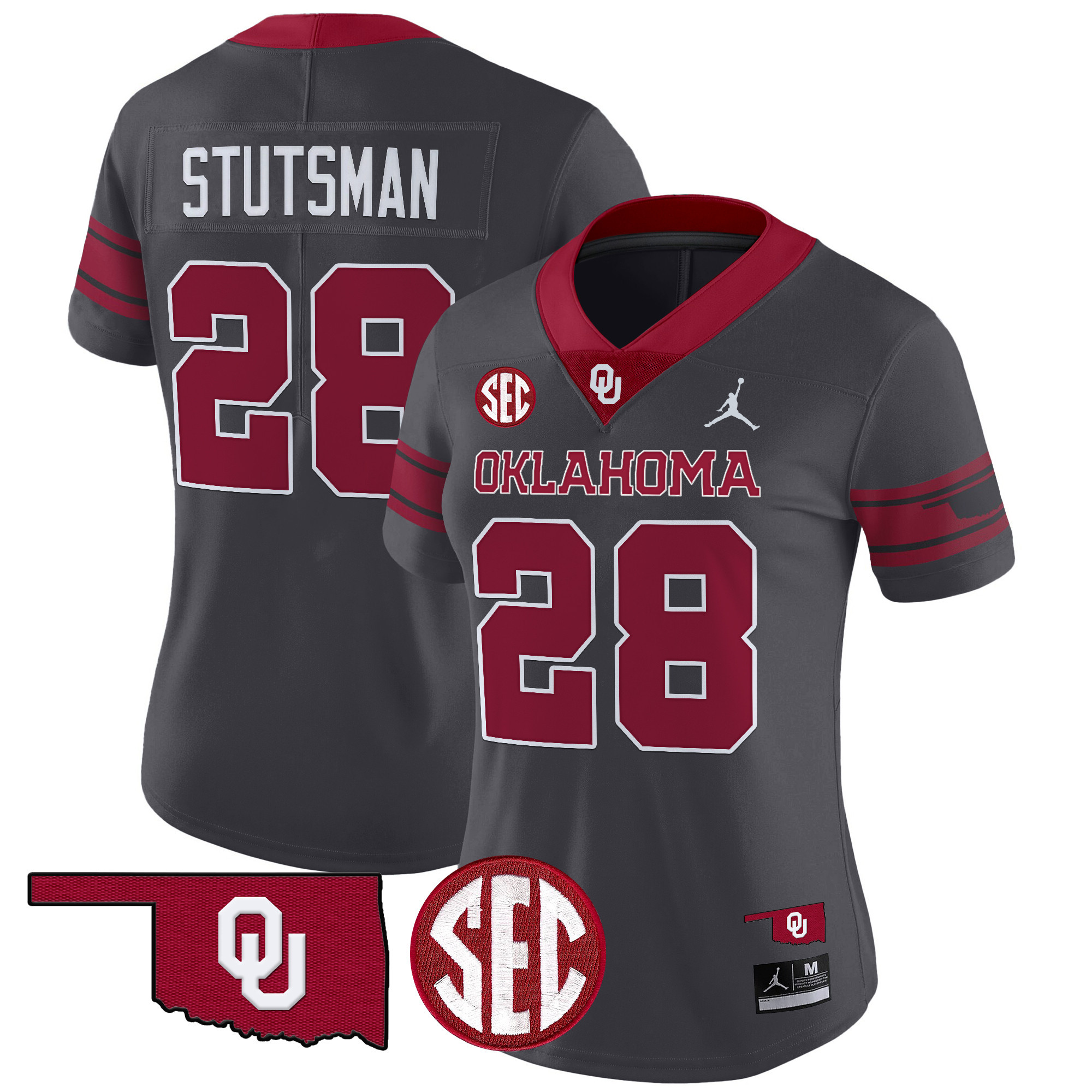 Women's Oklahoma Sooners 2024 Vapor Limited Jersey - SEC Patch - All Stitched